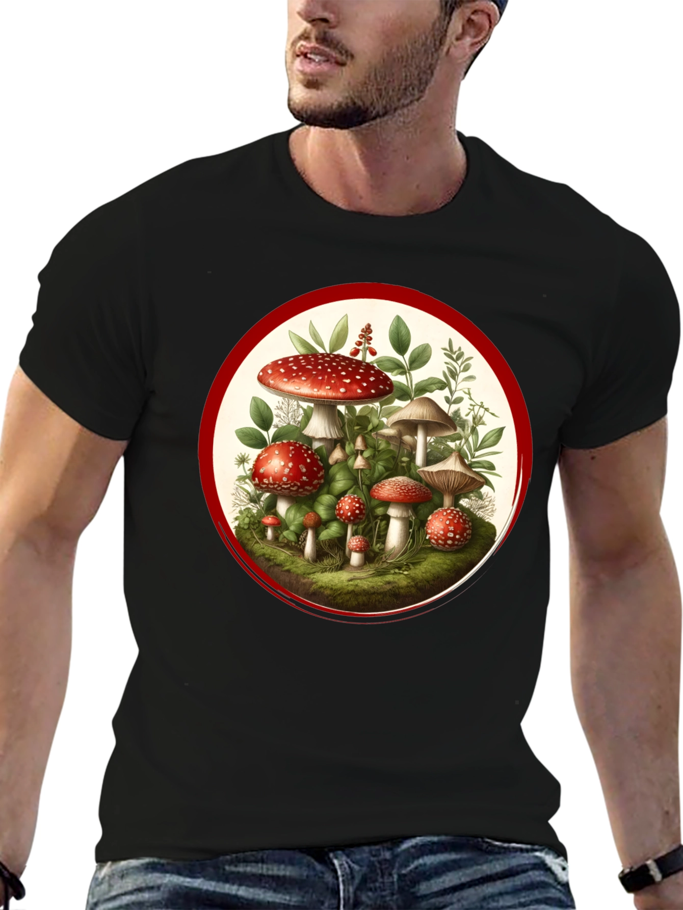 Mushroom Graphic Tee - Nature Lovers T-Shirt