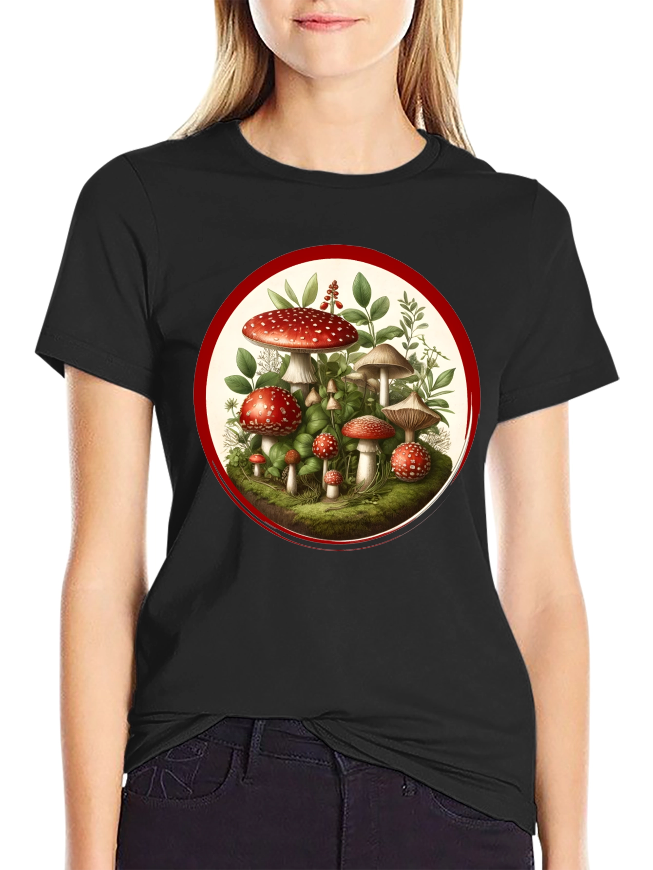 Mushroom Graphic Tee - Nature Lovers T-Shirt