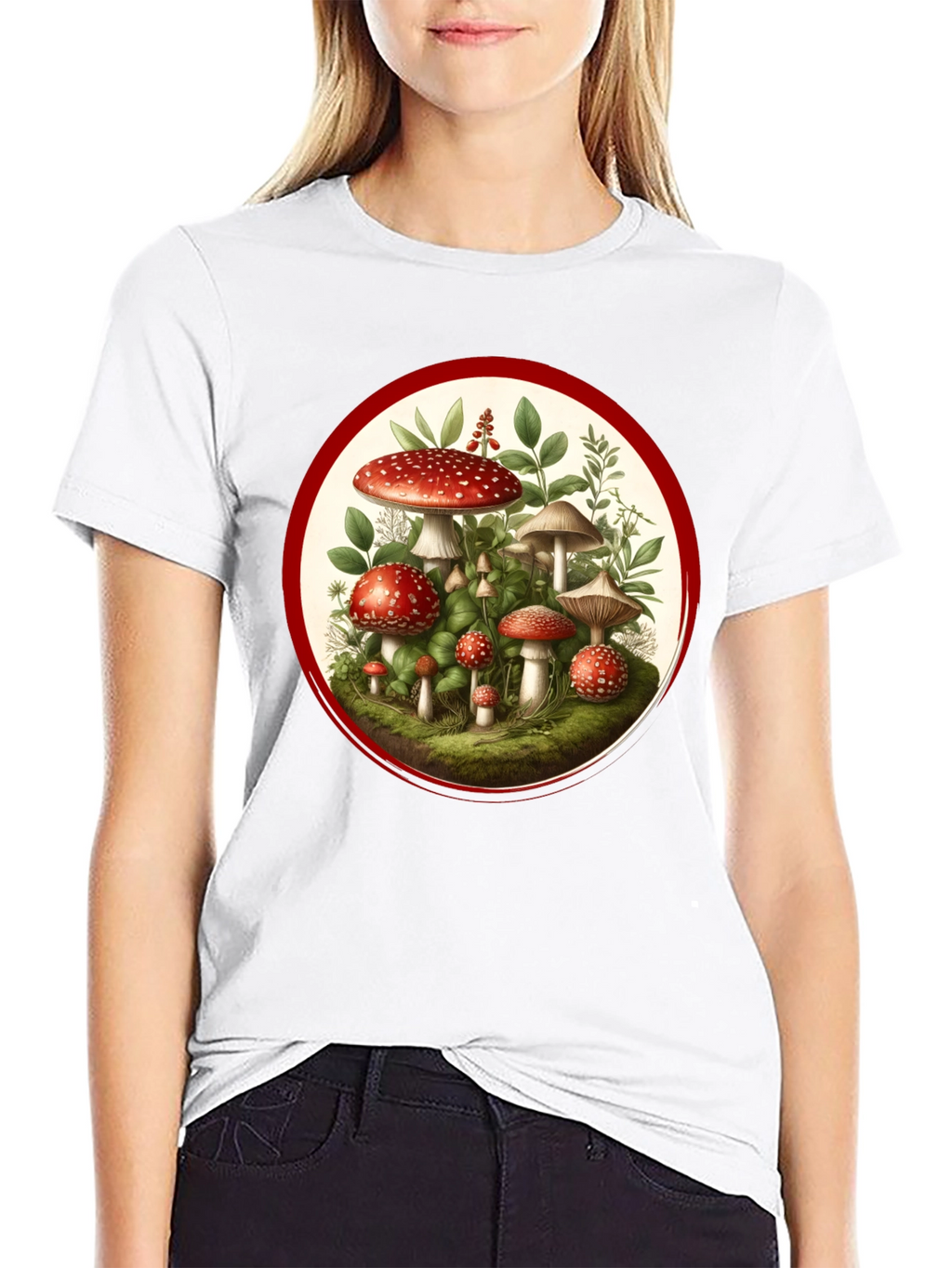 Mushroom Graphic Tee - Nature Lovers T-Shirt