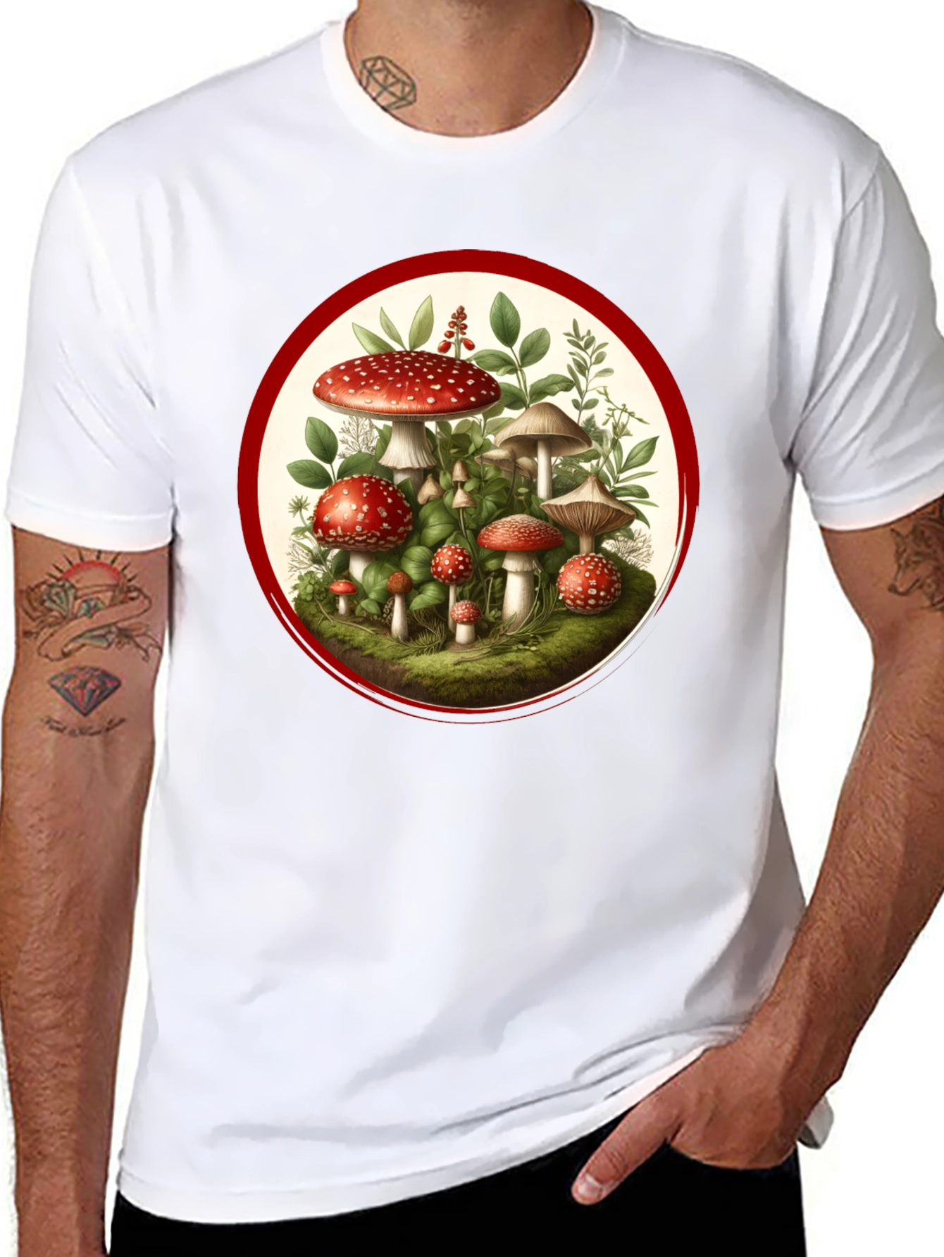 Mushroom Graphic Tee - Nature Lovers T-Shirt