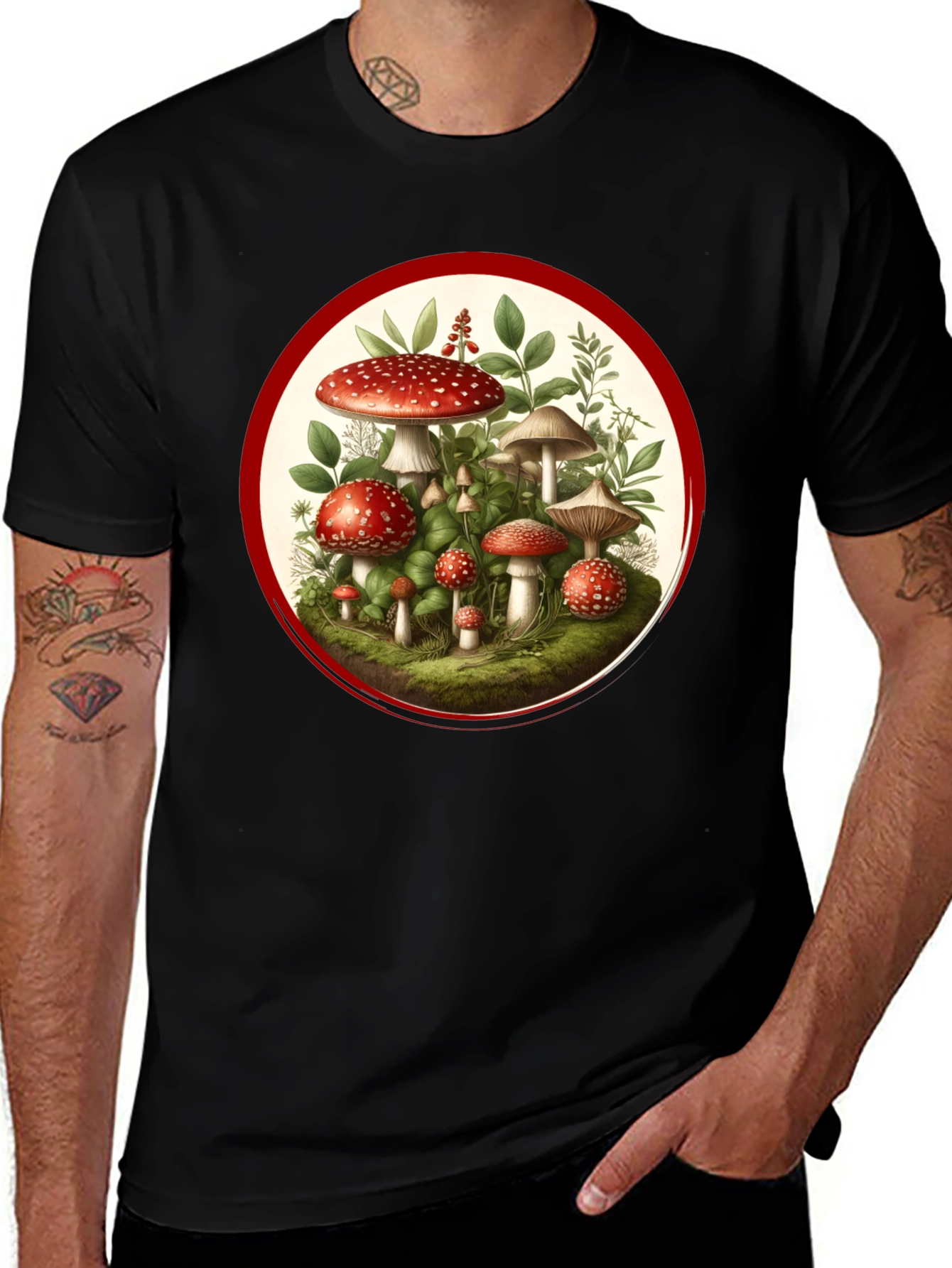 Mushroom Graphic Tee - Nature Lovers T-Shirt
