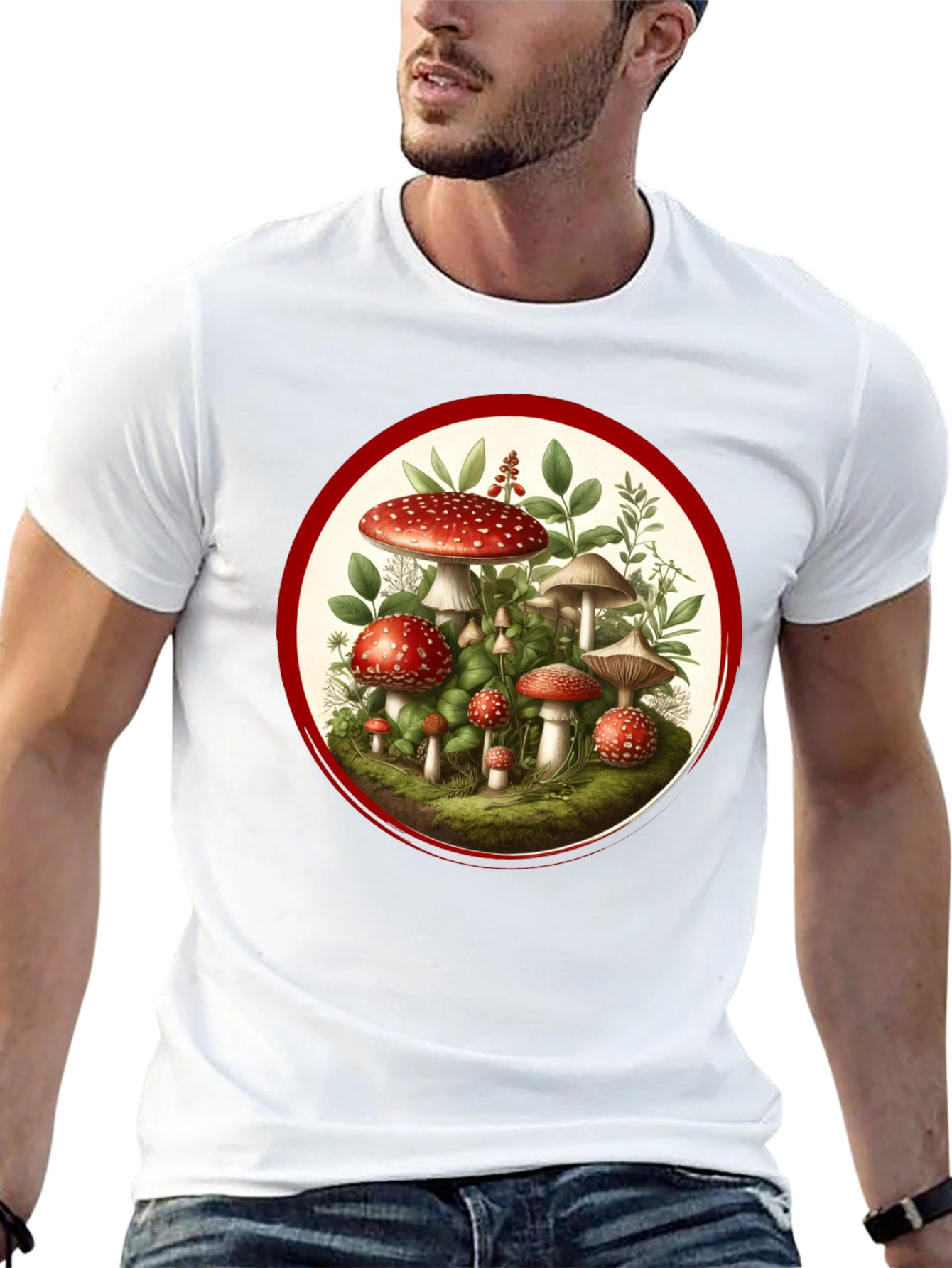 Mushroom Graphic Tee - Nature Lovers T-Shirt