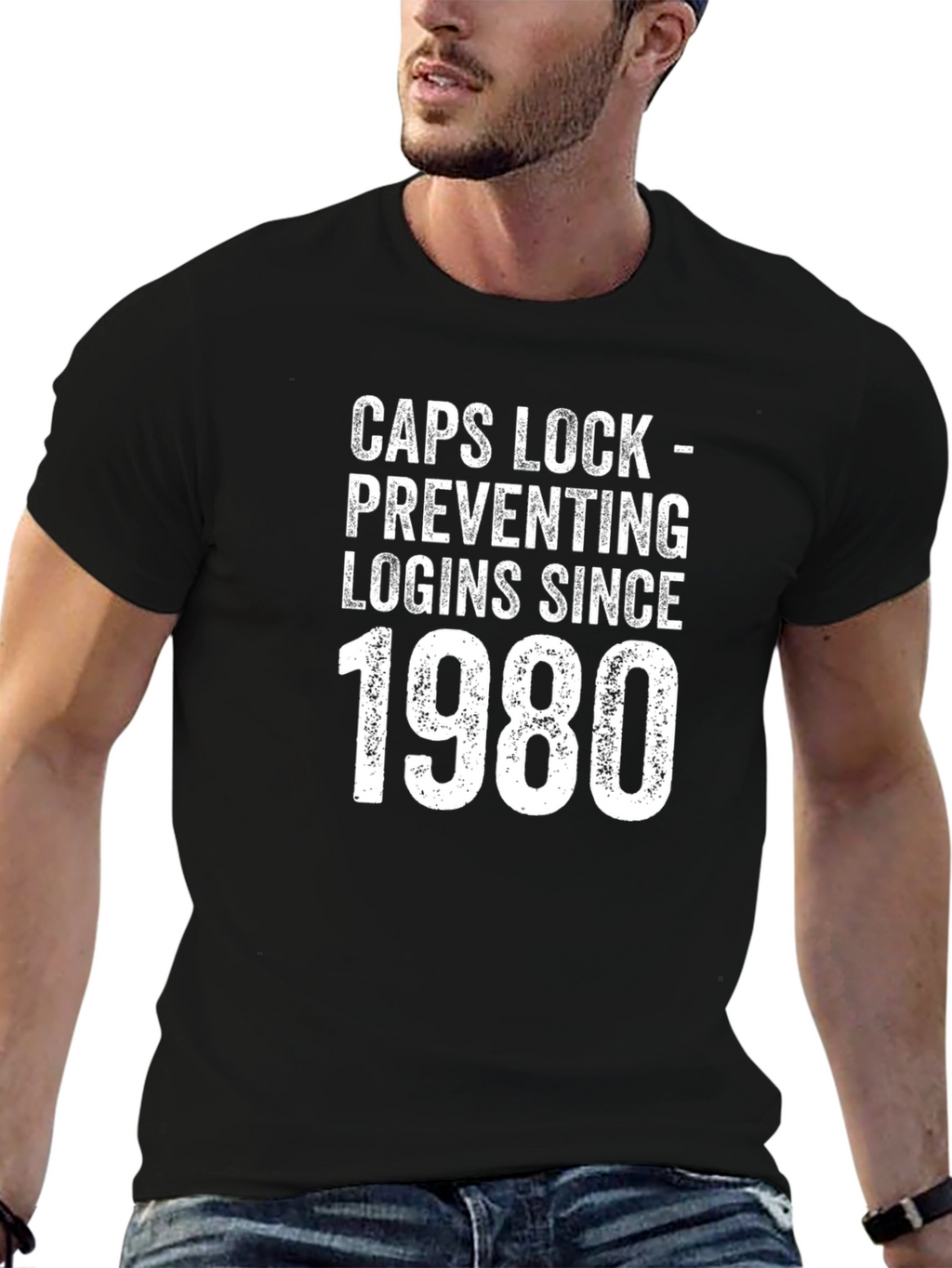 Caps Lock Since 1980 T-Shirt