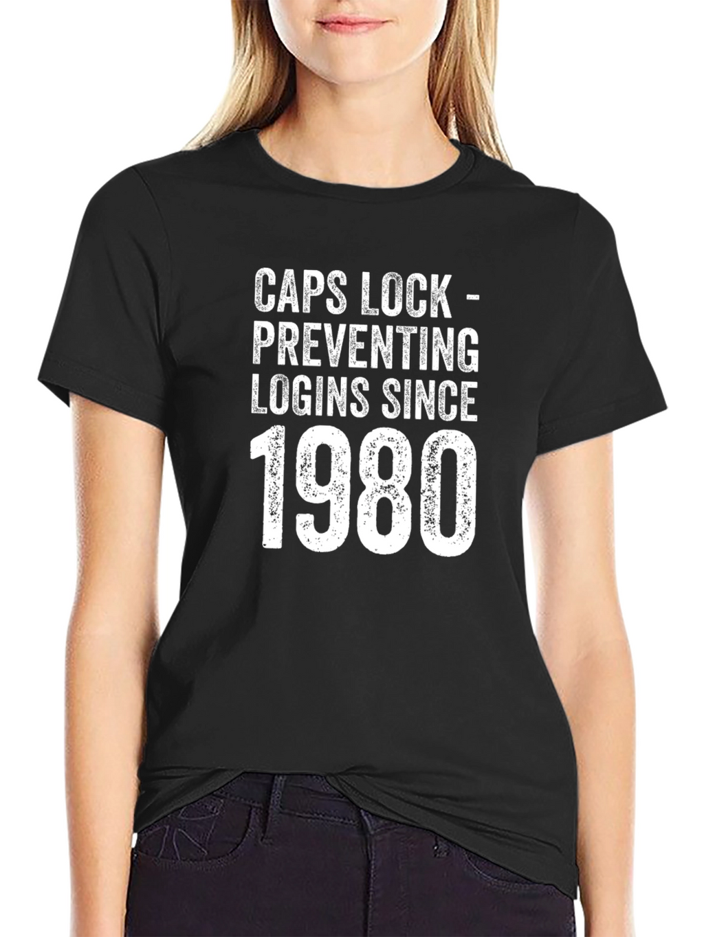 Caps Lock Since 1980 T-Shirt