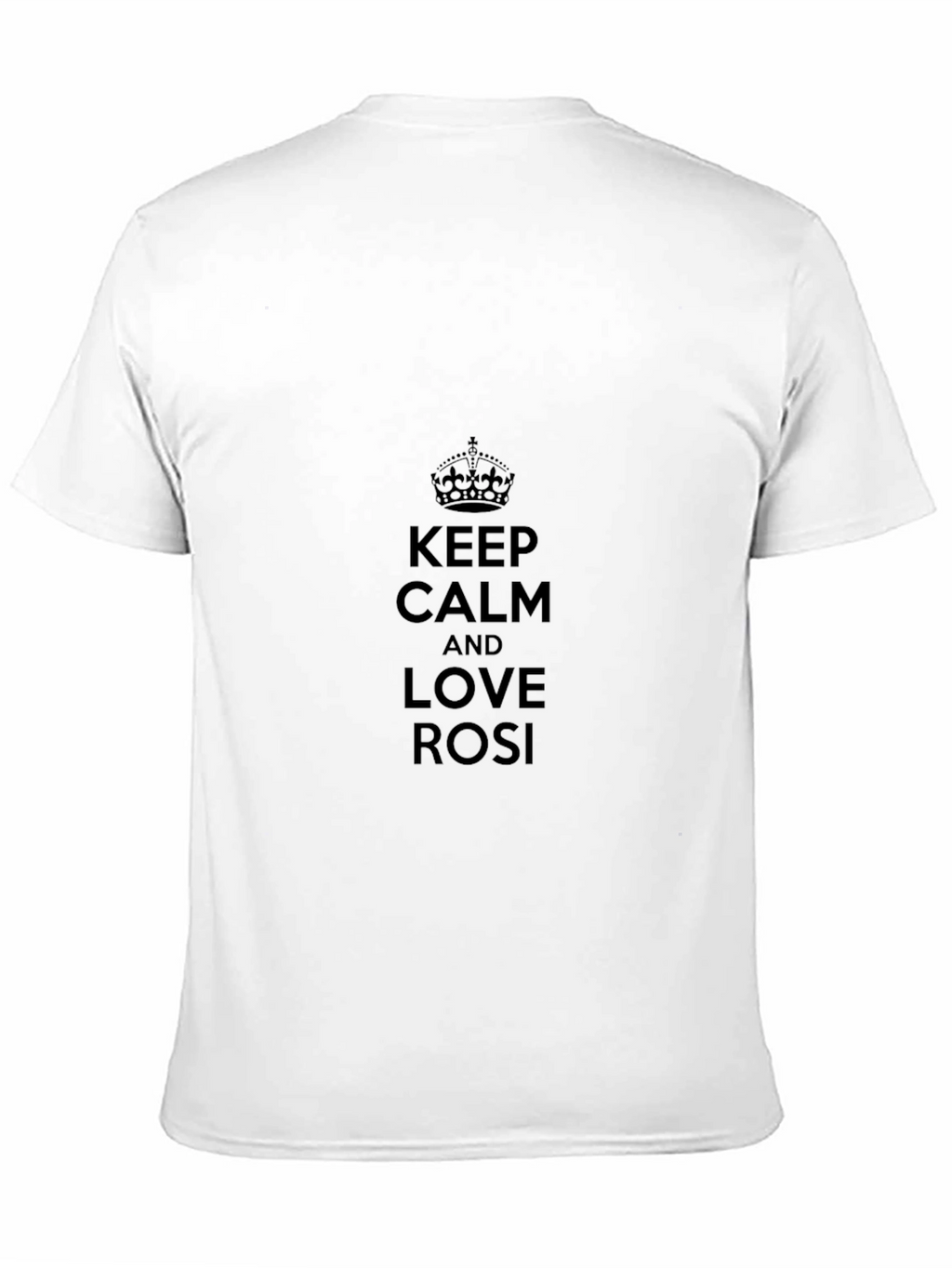 Keep Calm and Love Rosi Black T-Shirt
