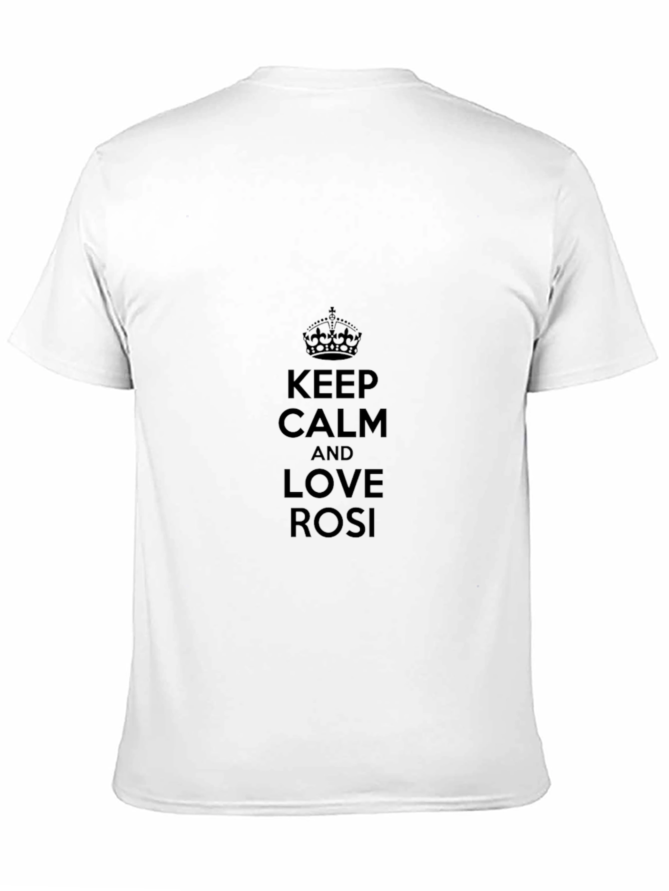Keep Calm and Love Rosi Black T-Shirt