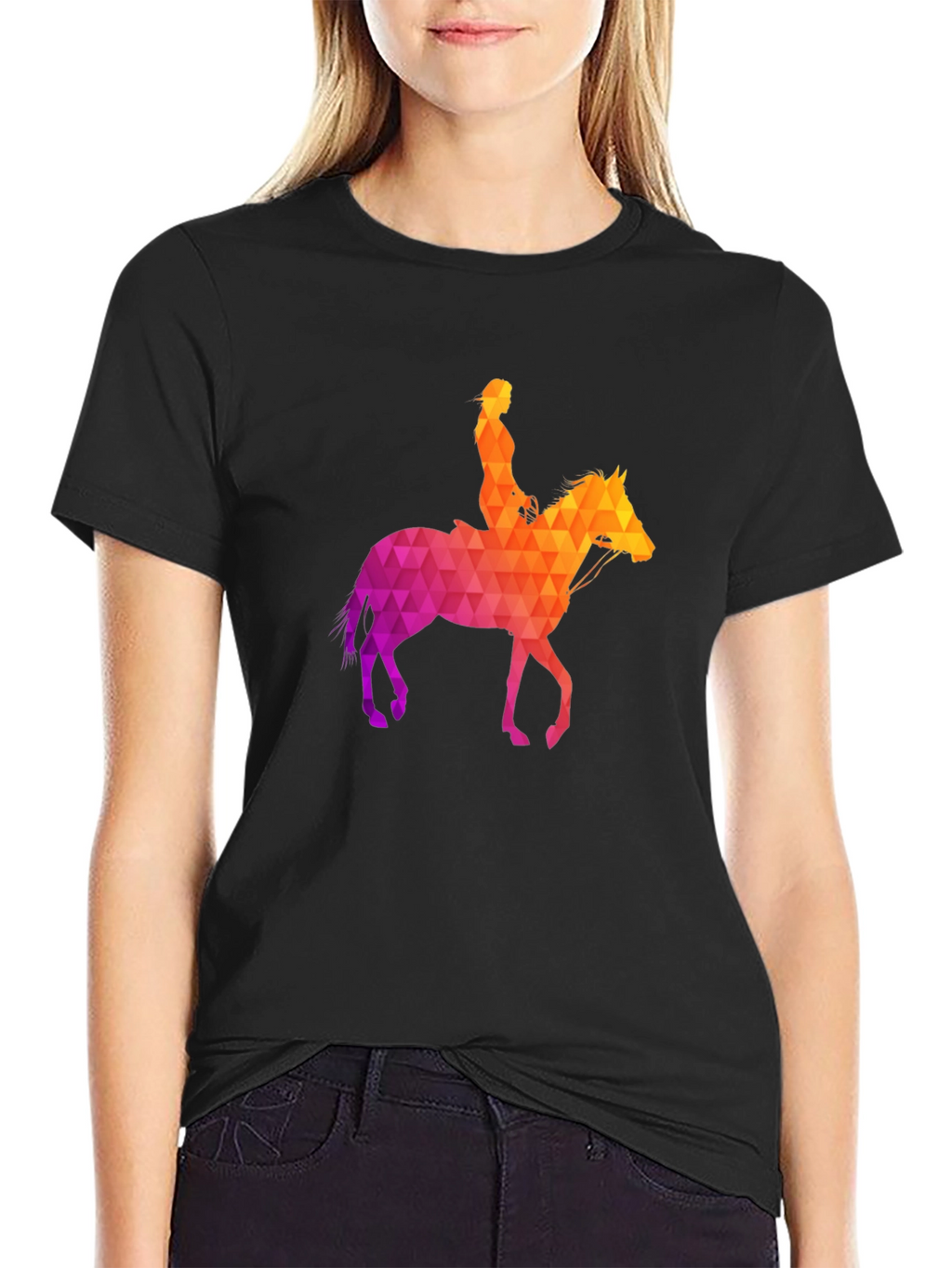 Geometric Horse Rider T-Shirt
