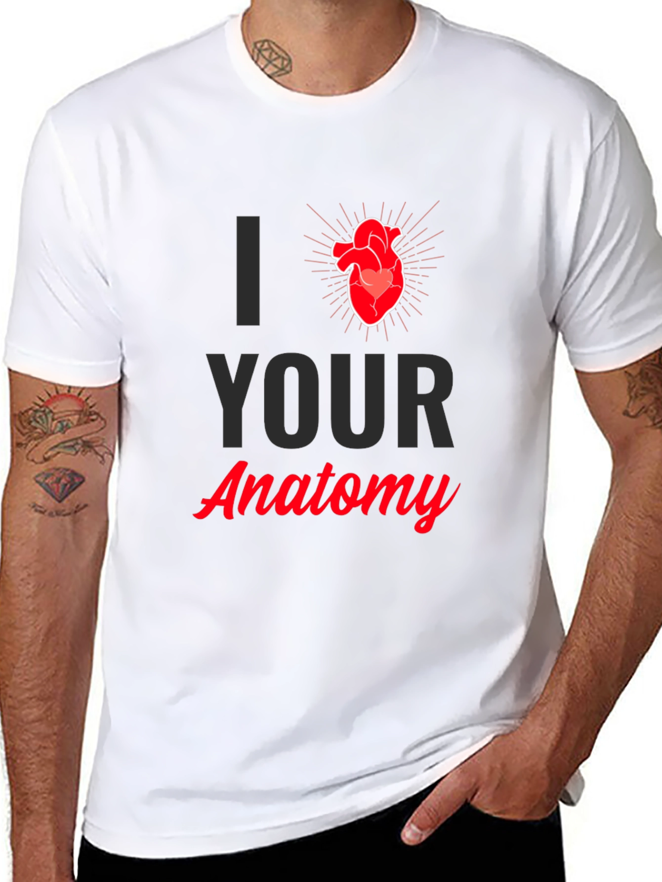 Anatomy Heart T-Shirt - I Heart Your Anatomy Graphic Tee