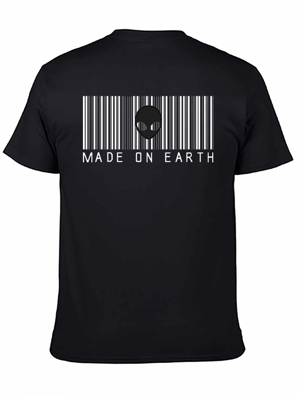 Made on Earth Alien Barcode T-Shirt