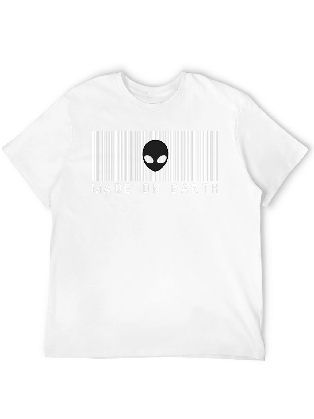 Made on Earth Alien Barcode T-Shirt