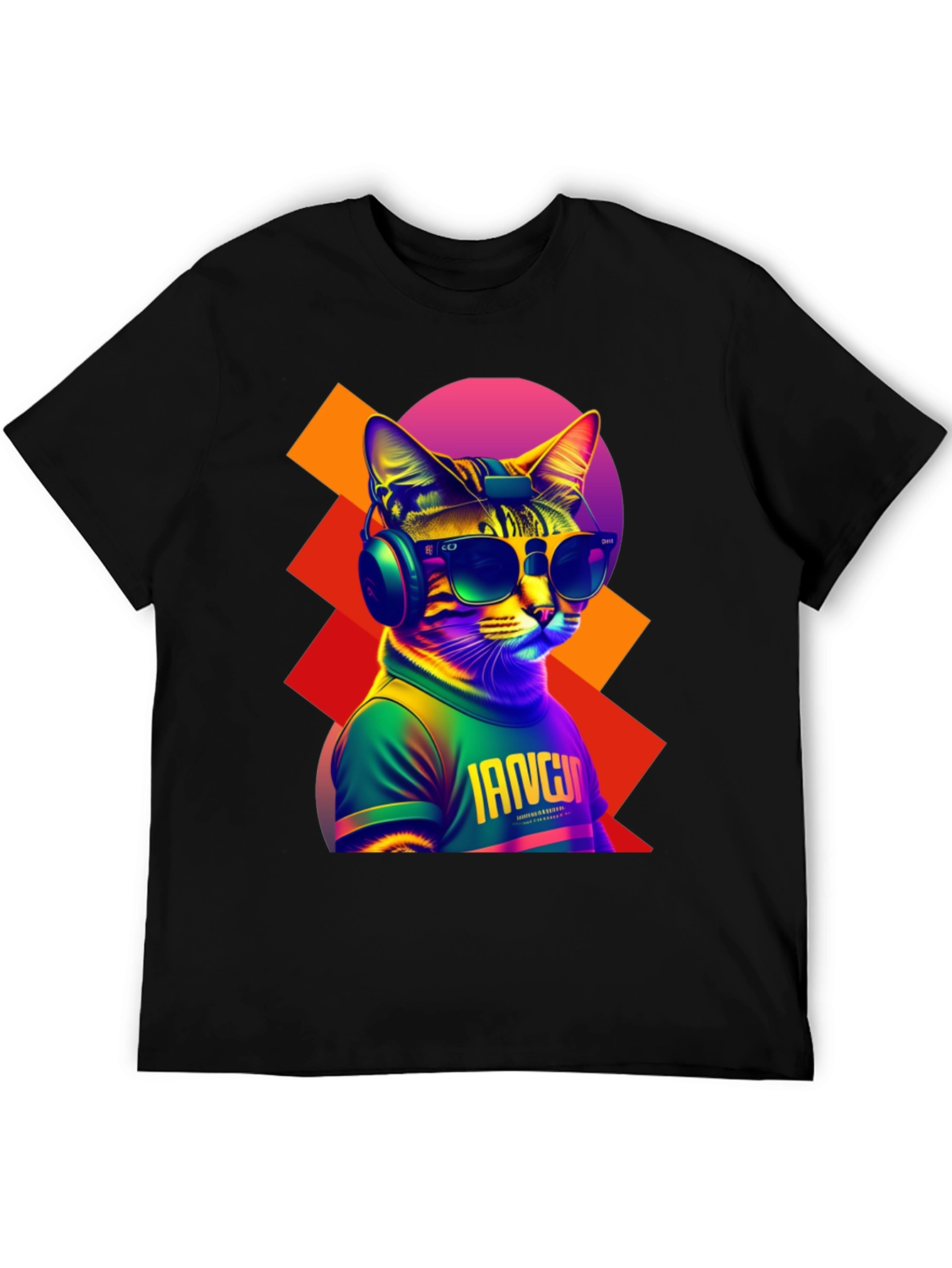Cool Cat Graphic Tee - Trendy Streetwear