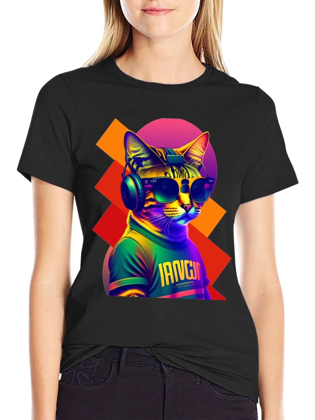 Cool Cat Graphic Tee - Trendy Streetwear
