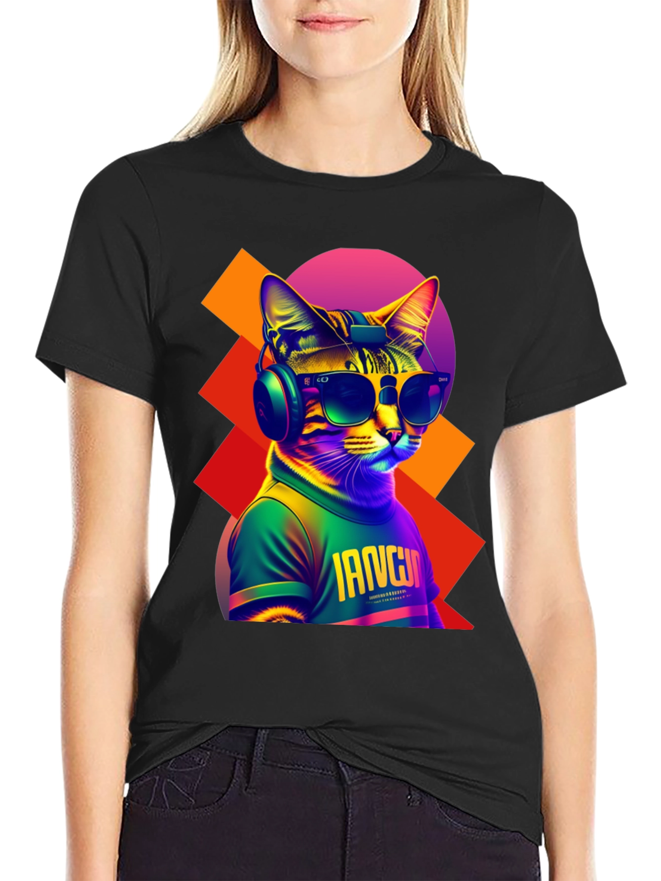 Cool Cat Graphic Tee - Trendy Streetwear