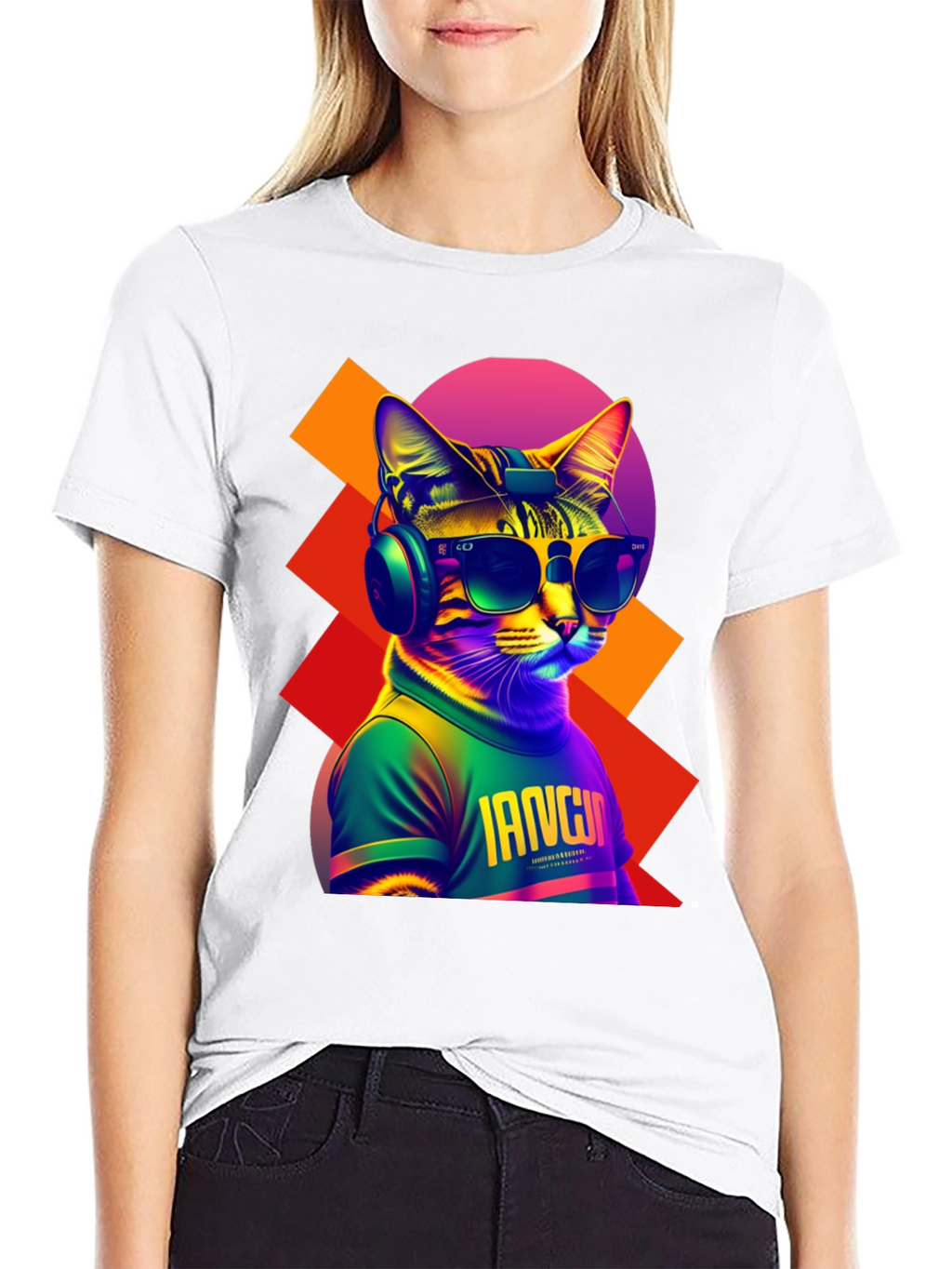 Cool Cat Graphic Tee - Trendy Streetwear