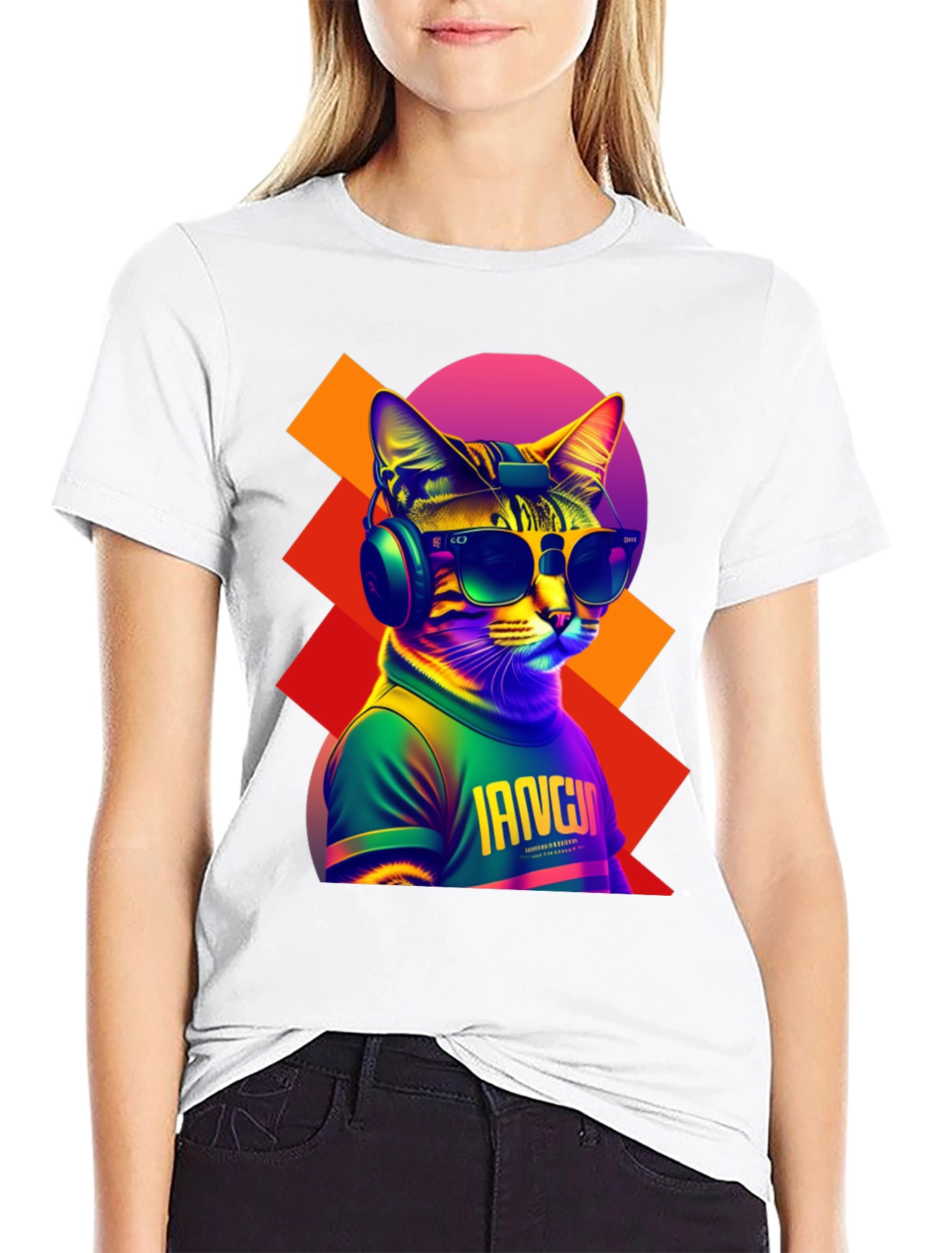 Cool Cat Graphic Tee - Trendy Streetwear