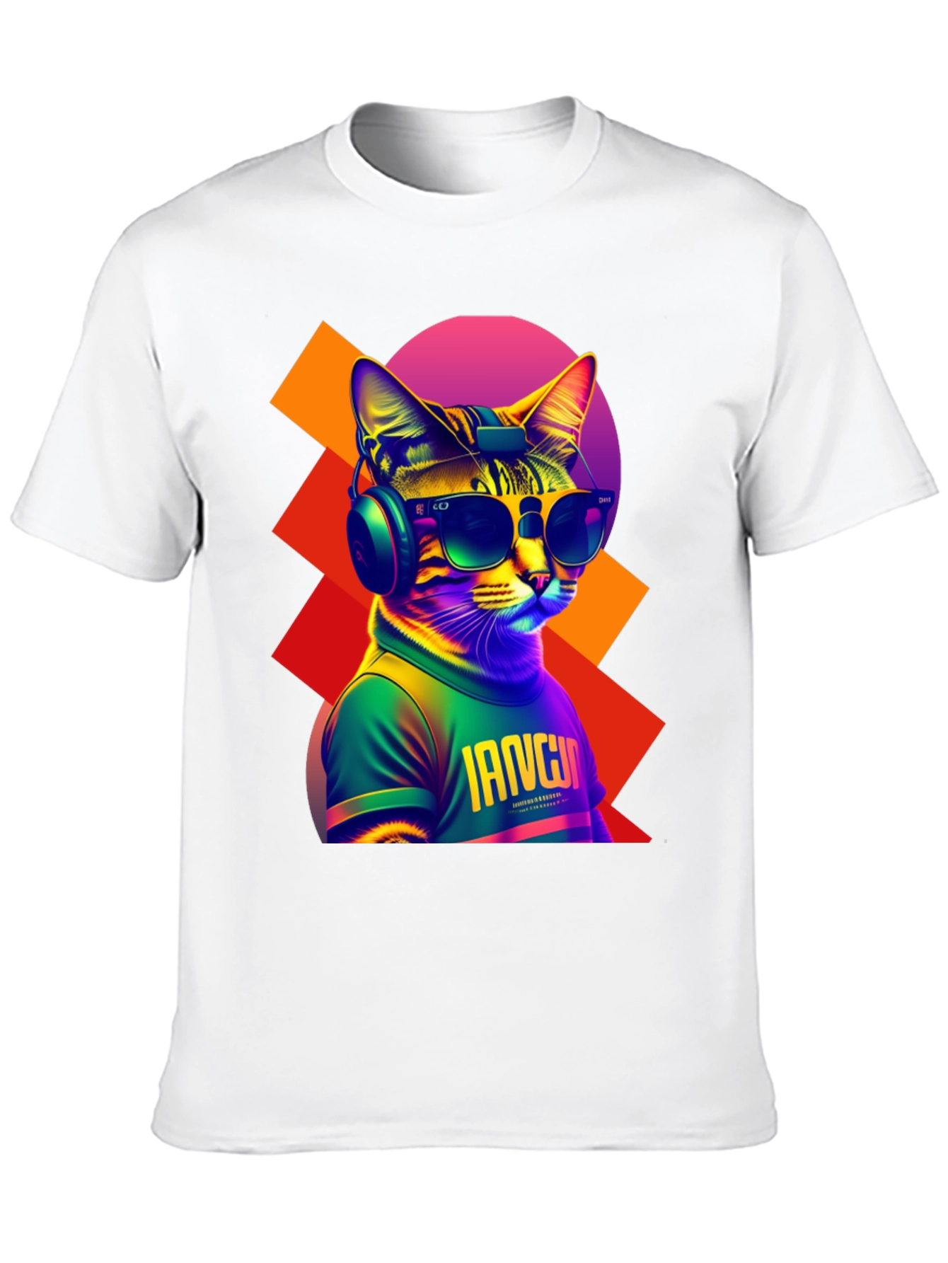 Cool Cat Graphic Tee - Trendy Streetwear
