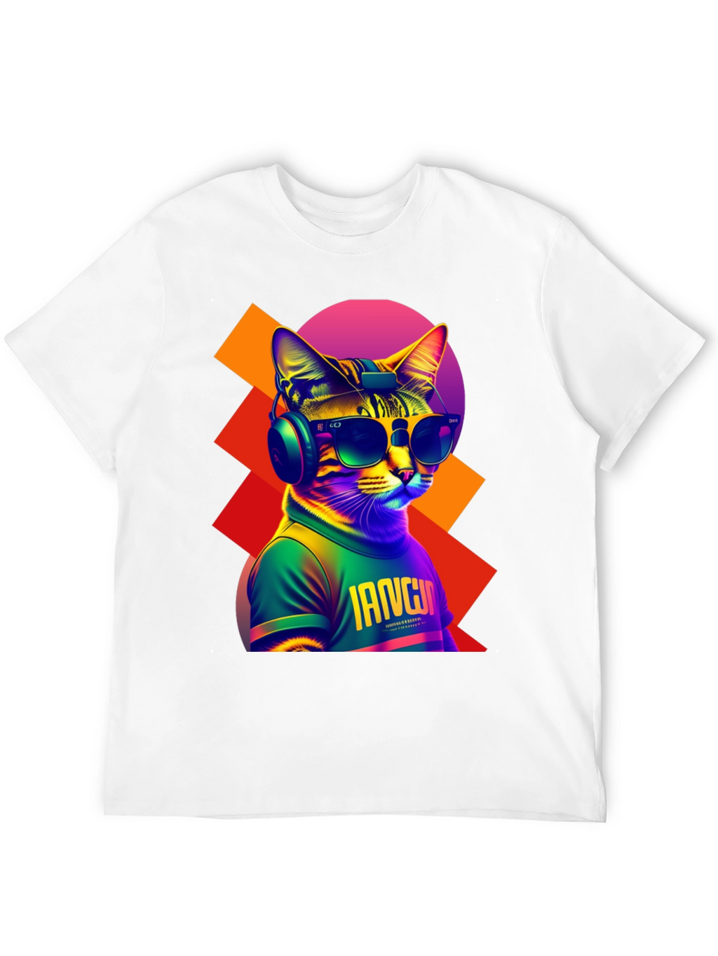 Cool Cat Graphic Tee - Trendy Streetwear