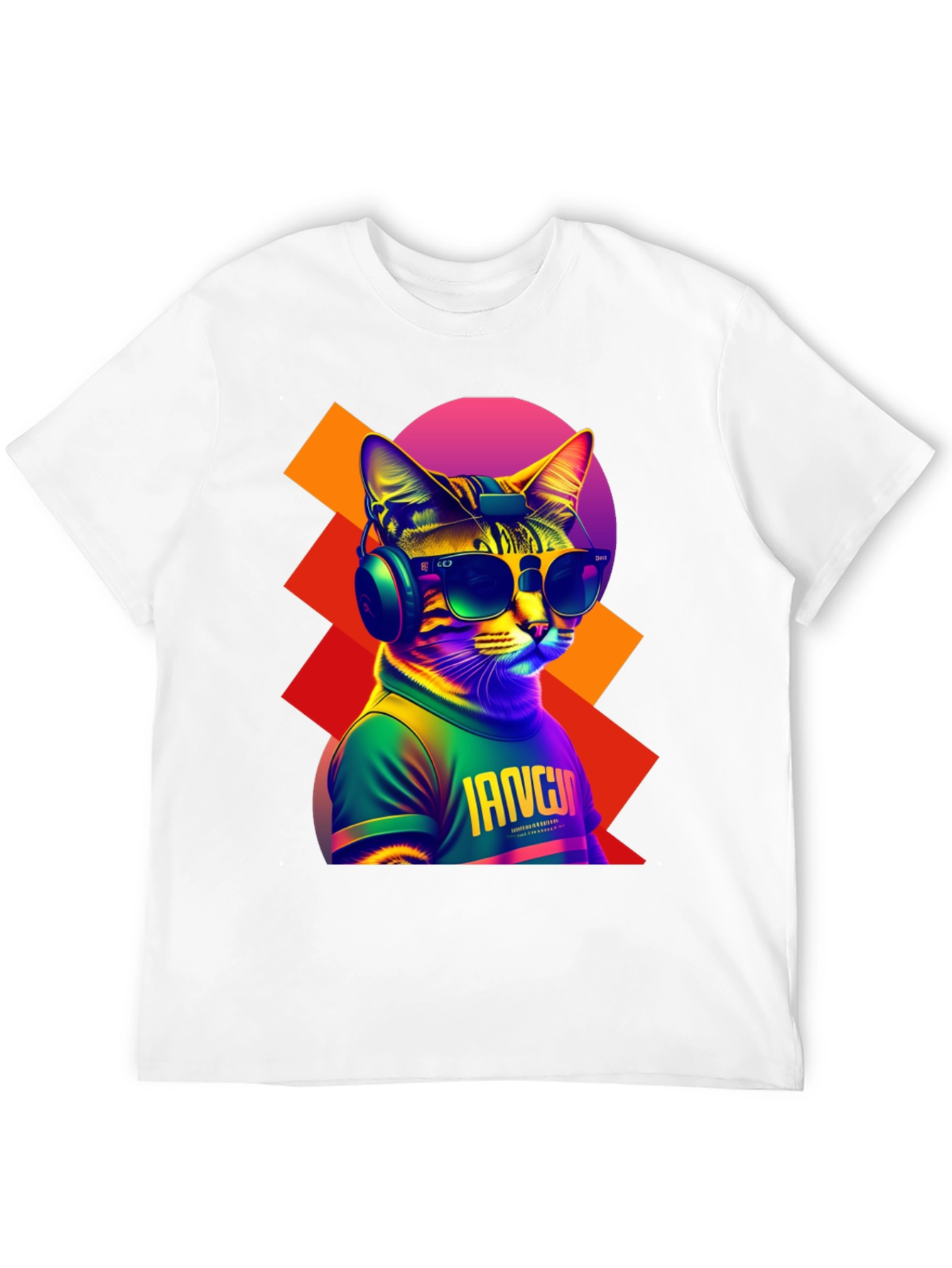 Cool Cat Graphic Tee - Trendy Streetwear