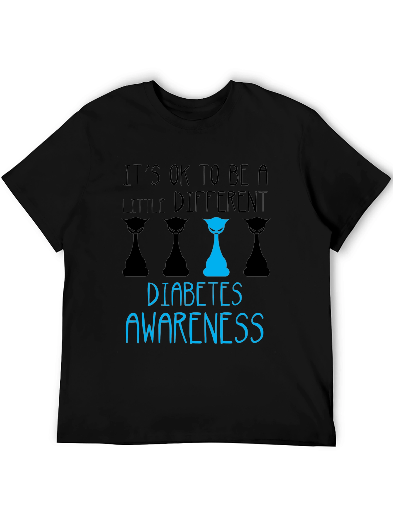 Diabetes Awareness T-Shirt - Its OK to be a Little Different