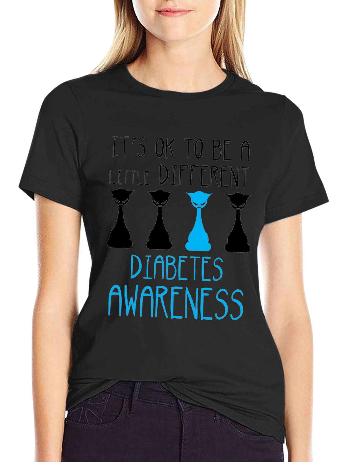 Diabetes Awareness T-Shirt - Its OK to be a Little Different