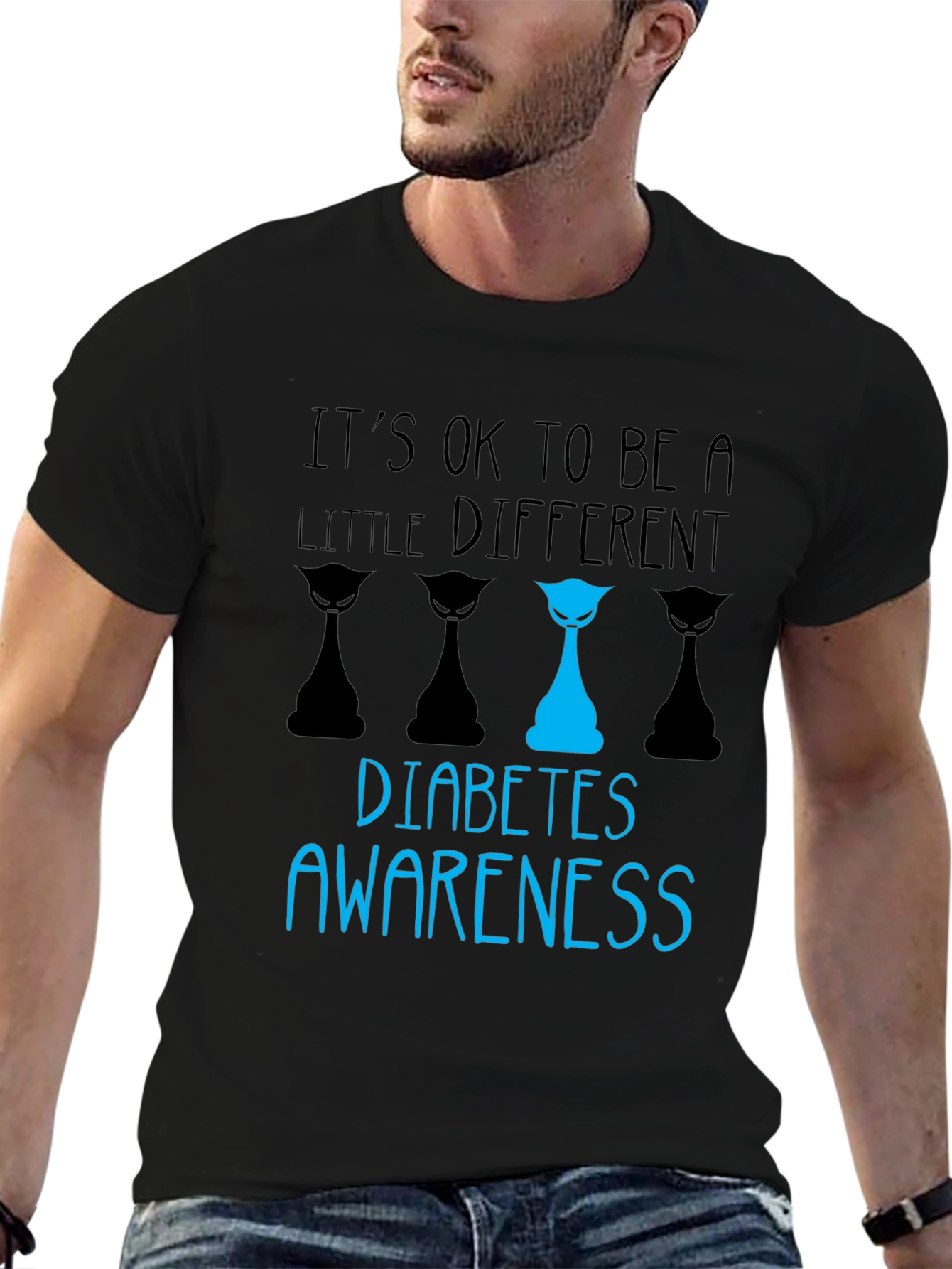 Diabetes Awareness T-Shirt - Its OK to be a Little Different