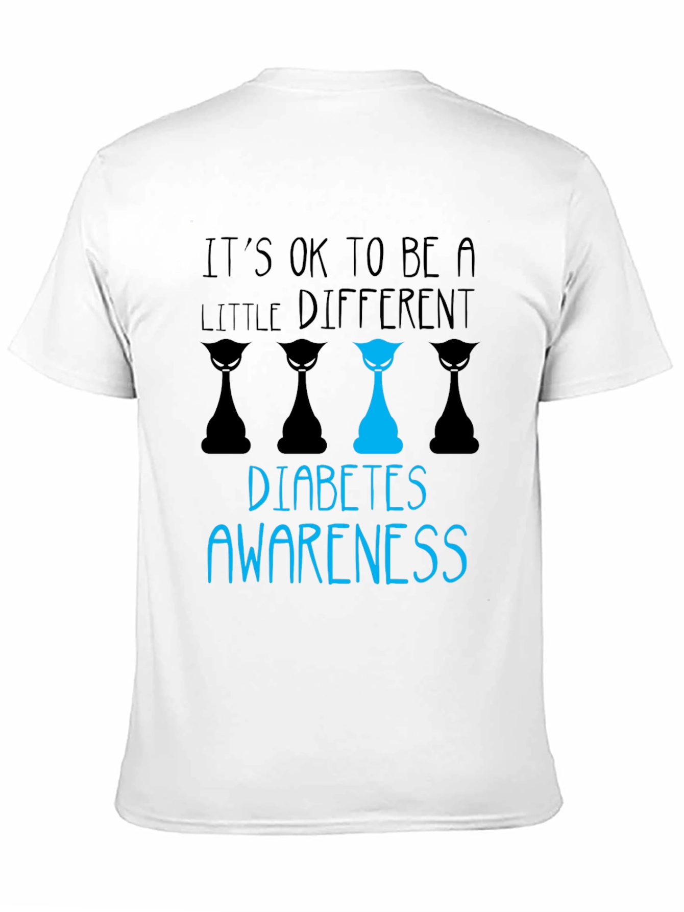 Diabetes Awareness T-Shirt - Its OK to be a Little Different