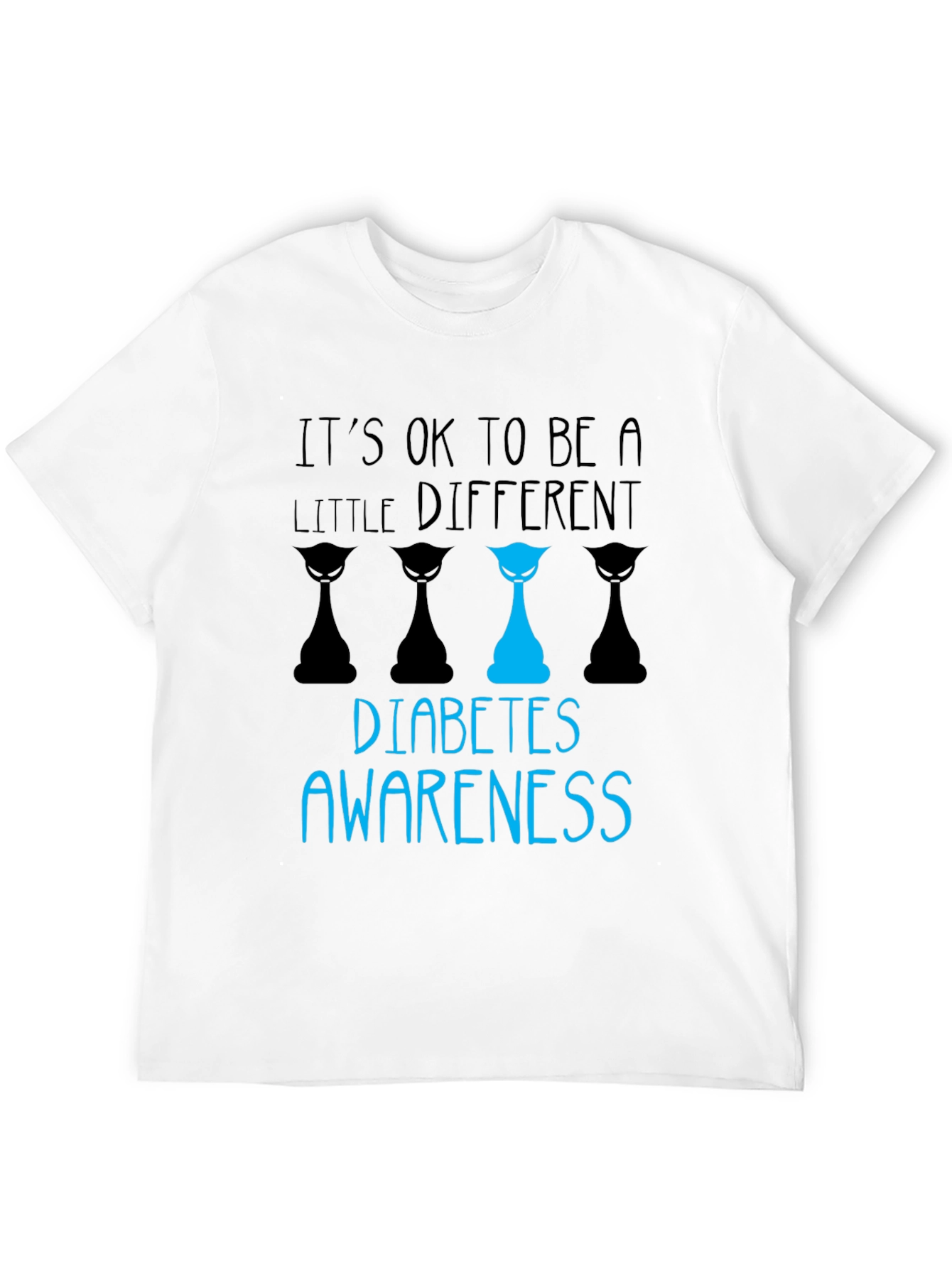 Diabetes Awareness T-Shirt - Its OK to be a Little Different