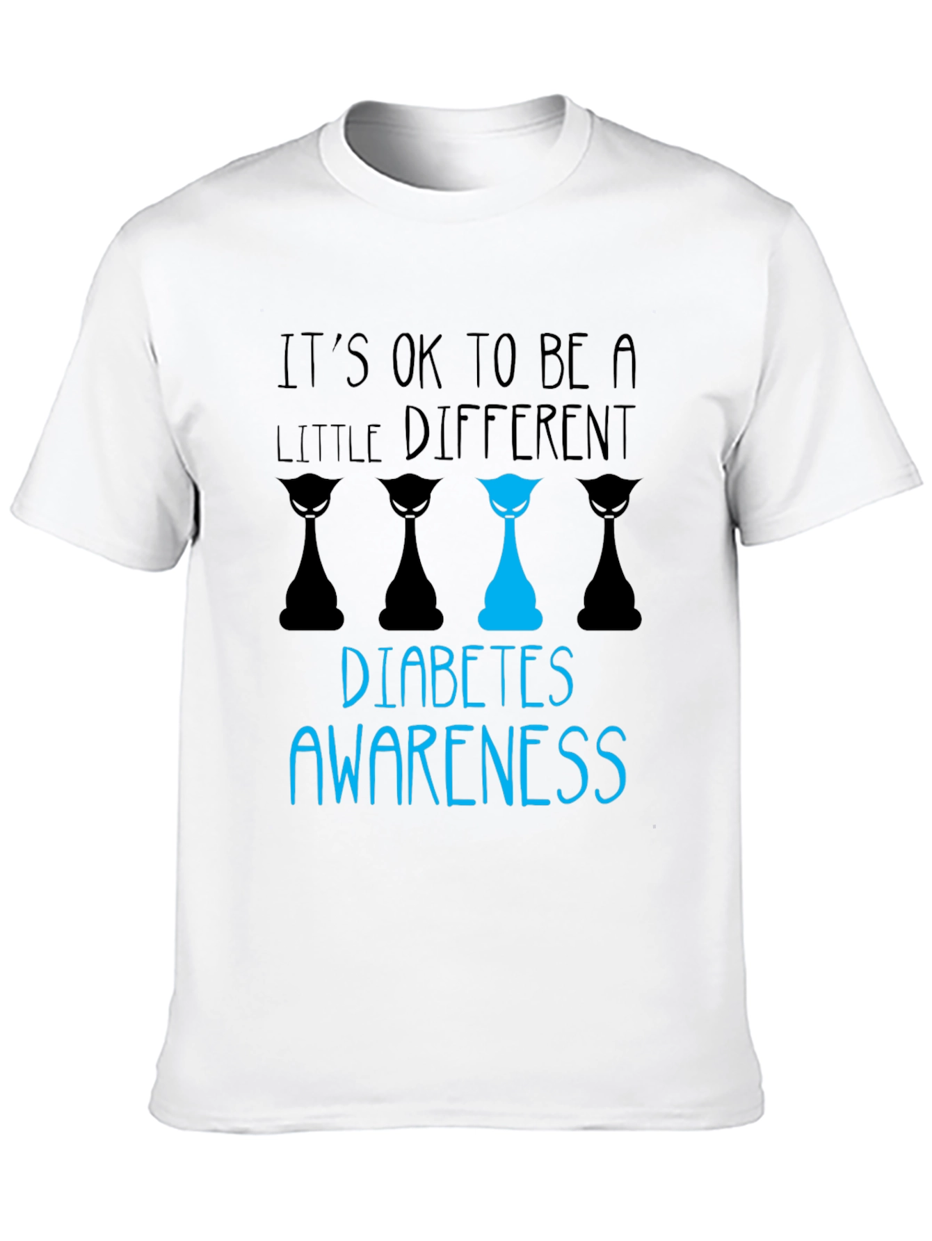 Diabetes Awareness T-Shirt - Its OK to be a Little Different