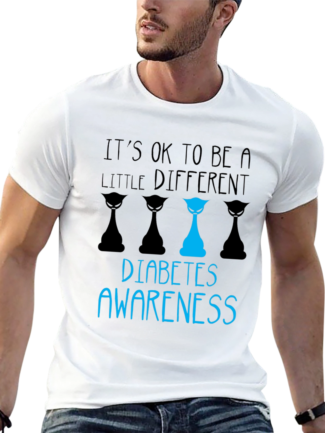 Diabetes Awareness T-Shirt - Its OK to be a Little Different