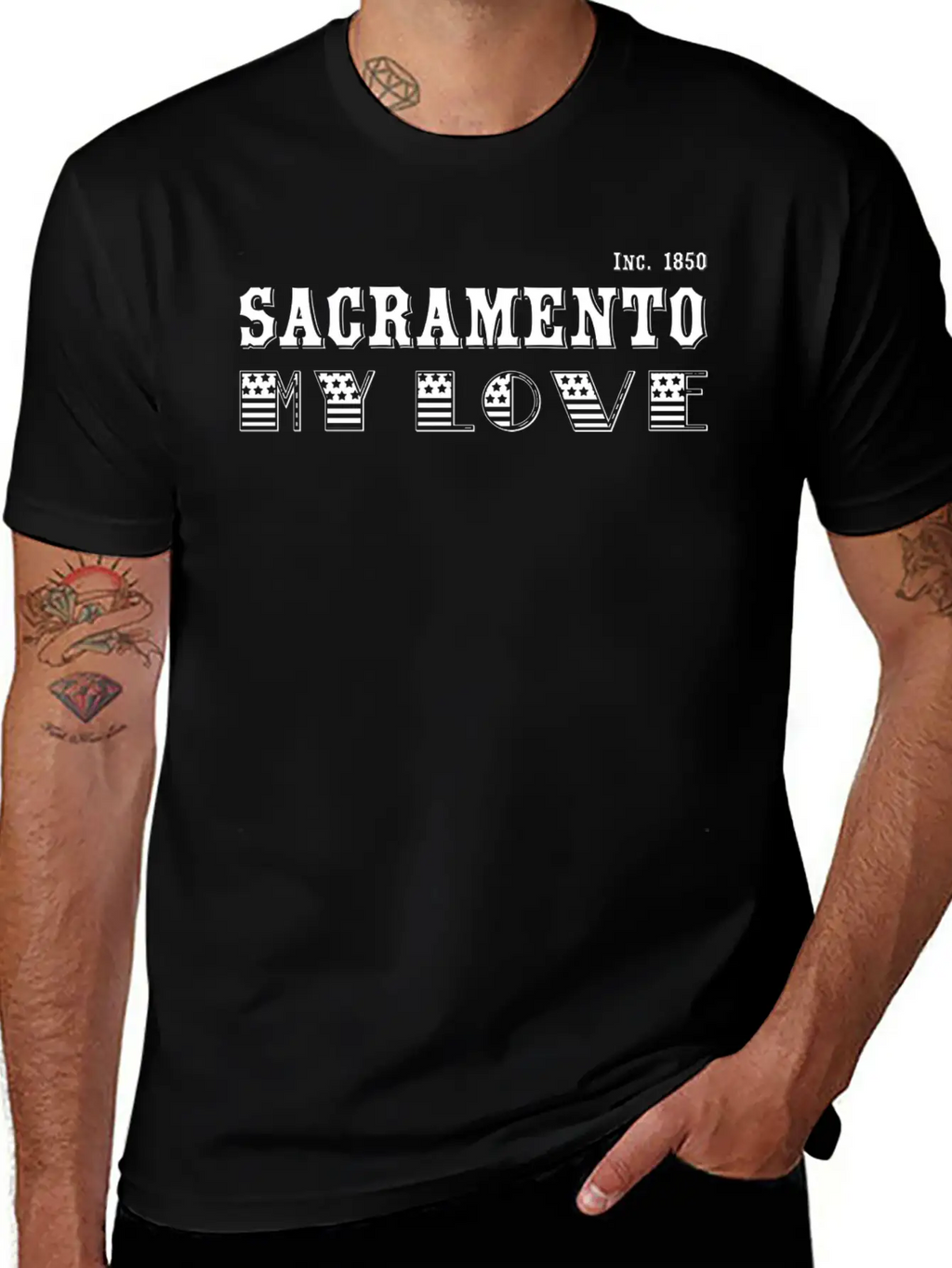 Sacramento, My Love Classic Cotton Tee – Unisex Comfort For Any Season