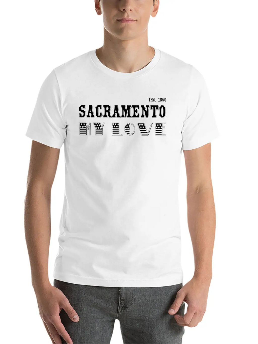 Sacramento, My Love Classic Cotton Tee – Unisex Comfort For Any Season