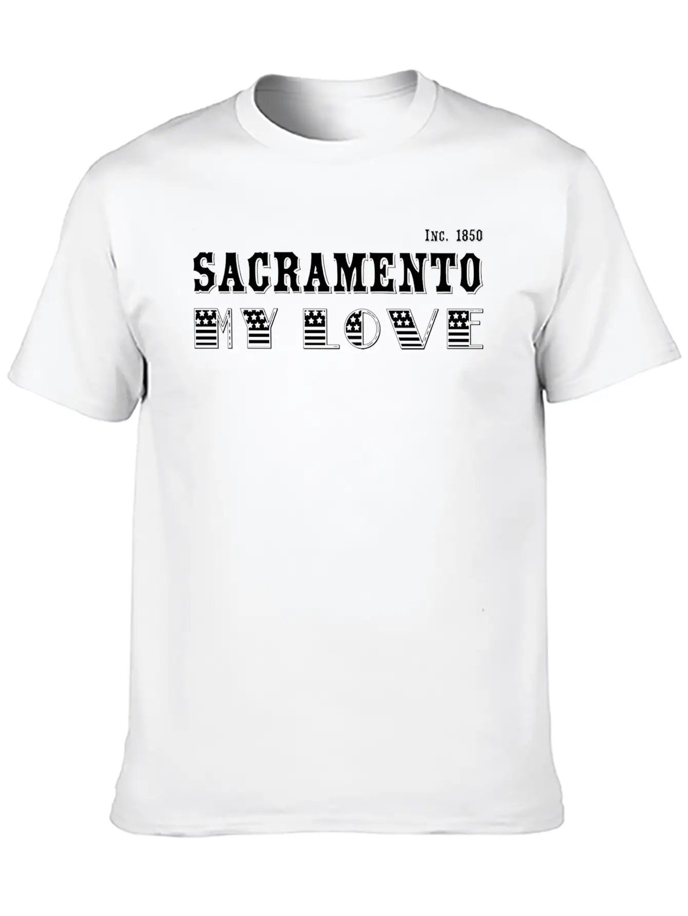 Sacramento, My Love Classic Cotton Tee – Unisex Comfort For Any Season