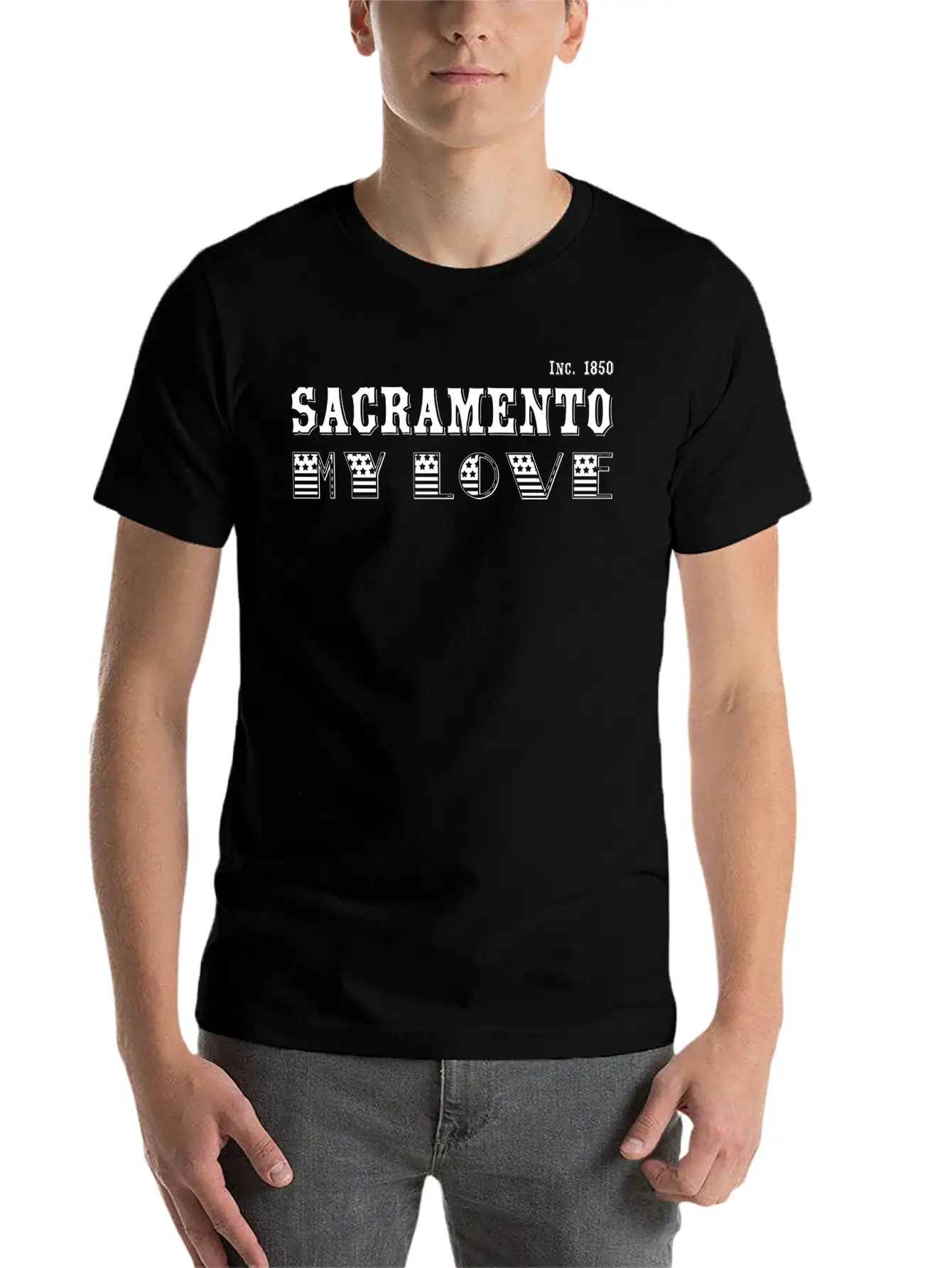 Sacramento, My Love Classic Cotton Tee – Unisex Comfort For Any Season