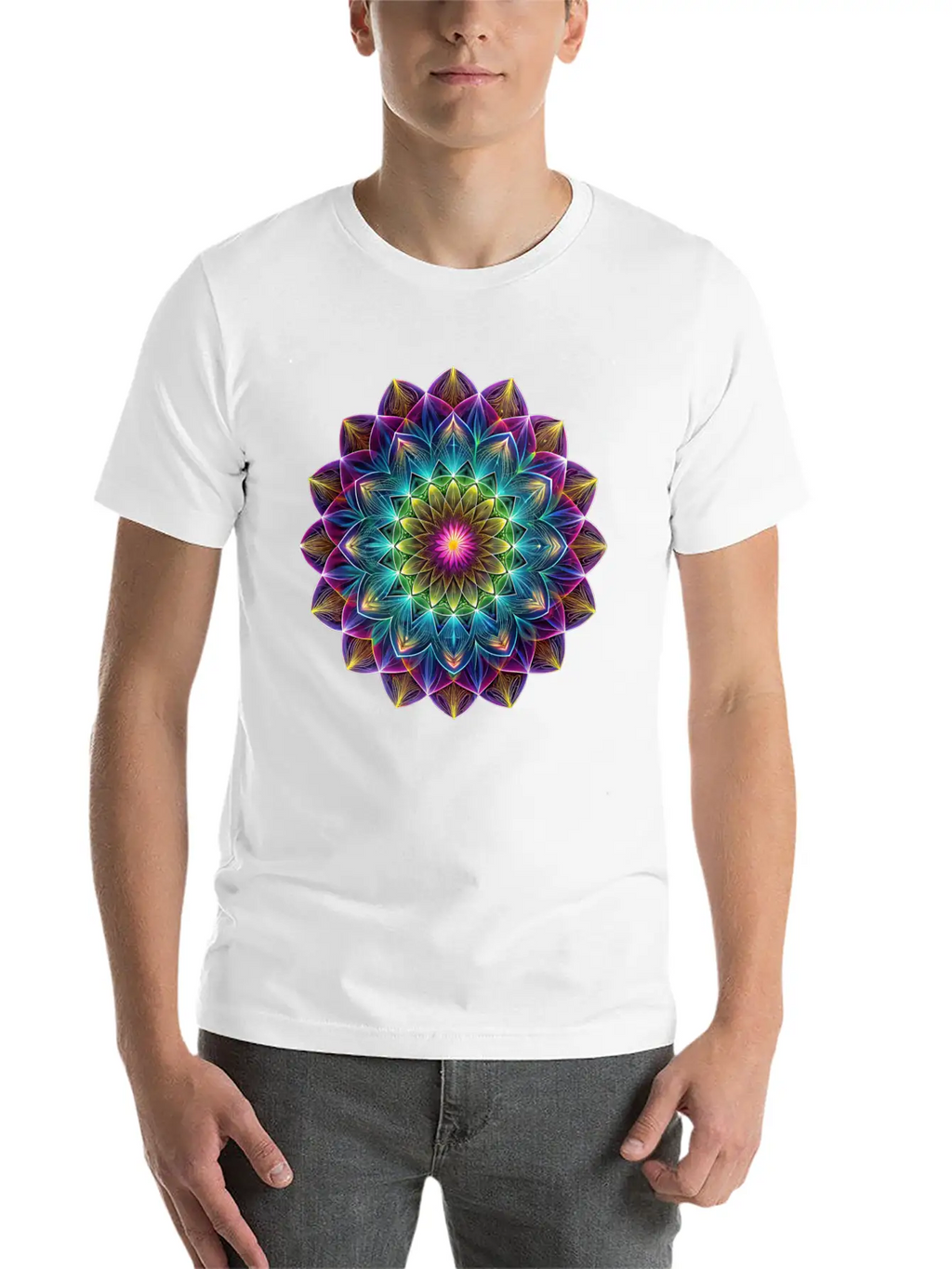 Sacred Geometry Sounds Of The Soul 1 Breathable Soft Cotton T-Shirt – Timeless Casual Look
