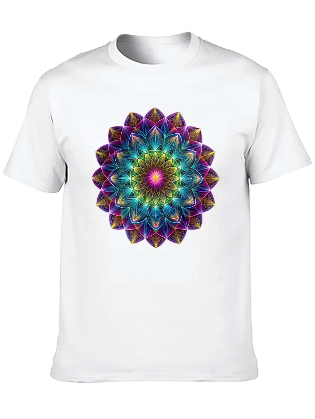 Sacred Geometry Sounds Of The Soul 1 Breathable Soft Cotton T-Shirt – Timeless Casual Look