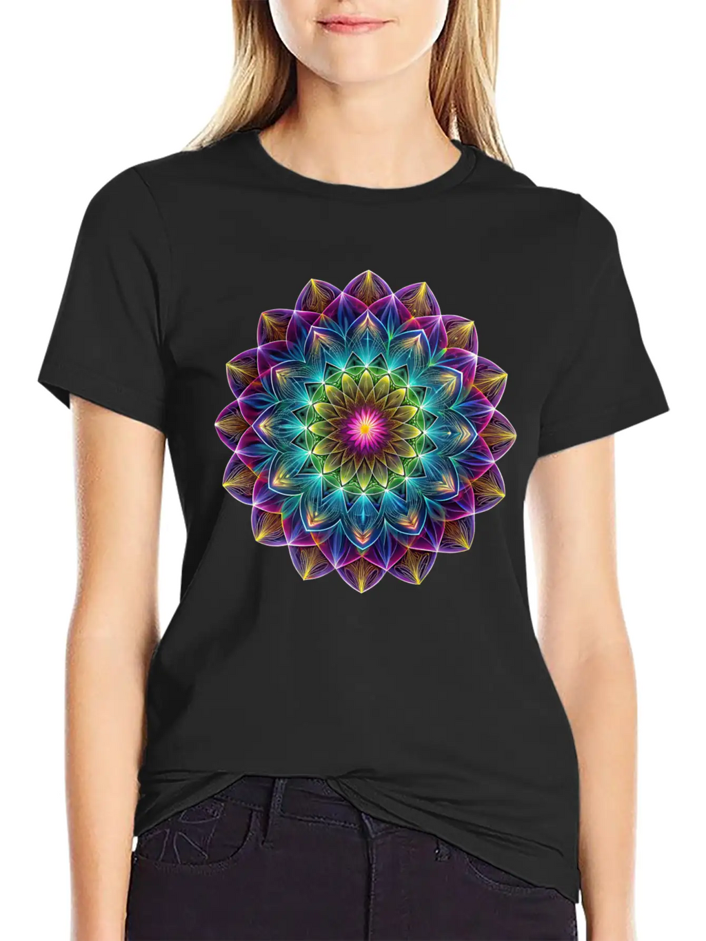 Sacred Geometry Sounds Of The Soul 1 Breathable Soft Cotton T-Shirt – Timeless Casual Look