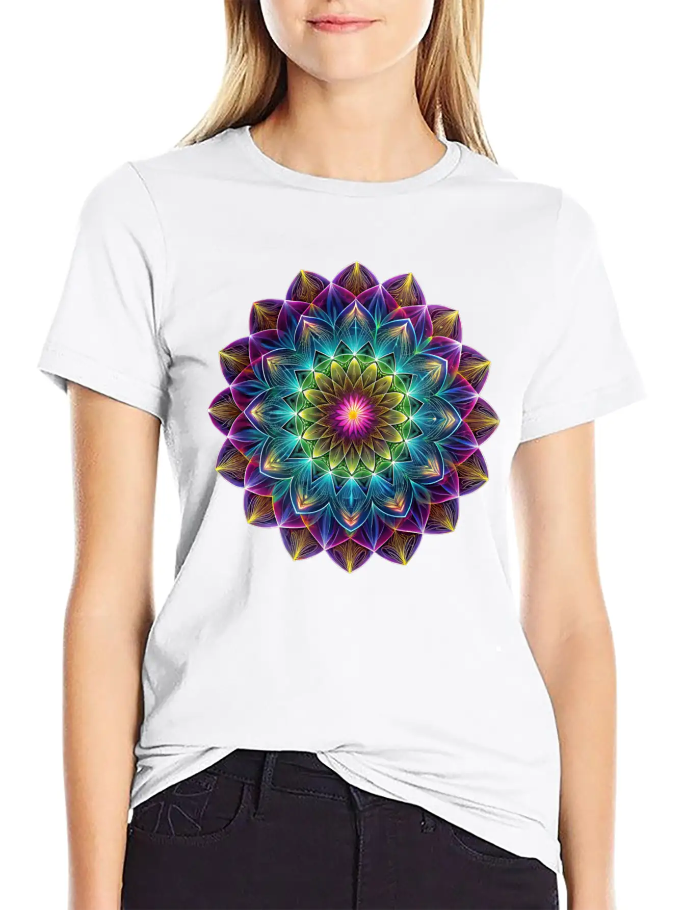 Sacred Geometry Sounds Of The Soul 1 Breathable Soft Cotton T-Shirt – Timeless Casual Look
