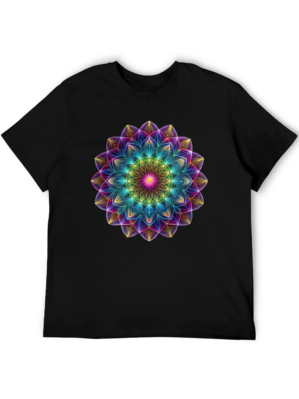 Sacred Geometry Sounds Of The Soul 1 Breathable Soft Cotton T-Shirt – Timeless Casual Look