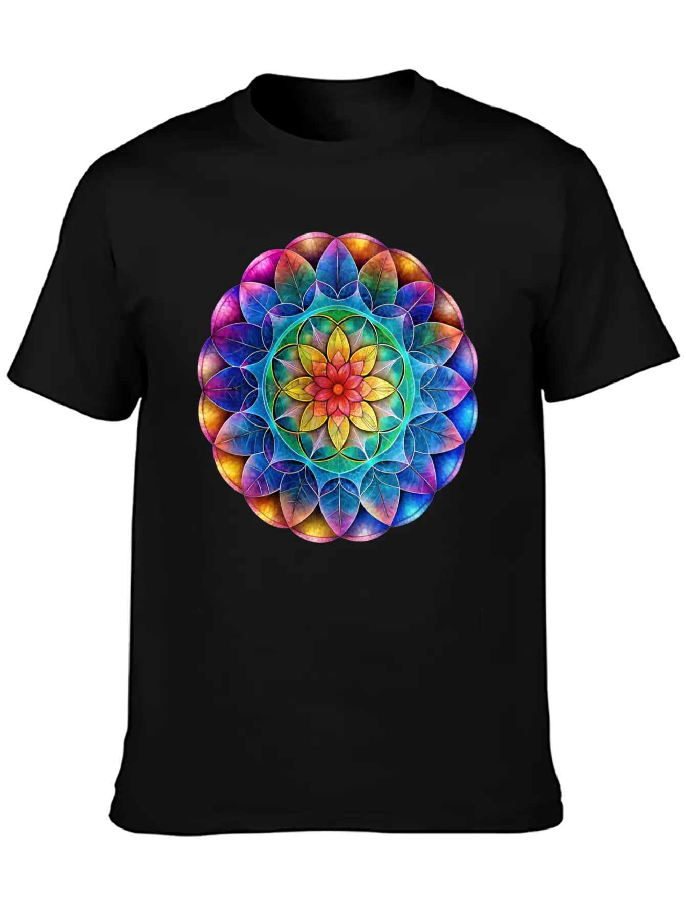 Sacred Geometry Sounds Of The Soul 9 Classic Cotton Tee – Unisex Comfort For Any Season