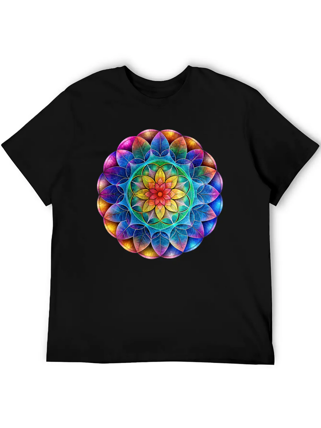 Sacred Geometry Sounds Of The Soul 9 Classic Cotton Tee – Unisex Comfort For Any Season