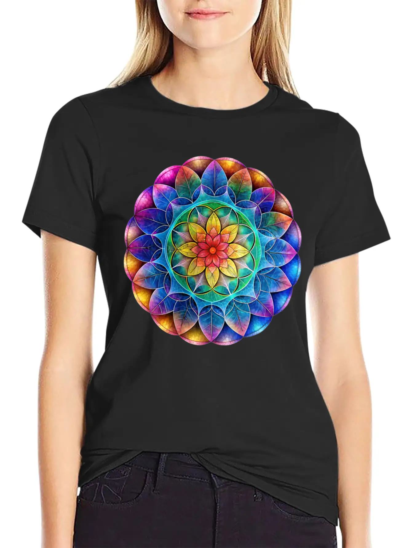 Sacred Geometry Sounds Of The Soul 9 Classic Cotton Tee – Unisex Comfort For Any Season