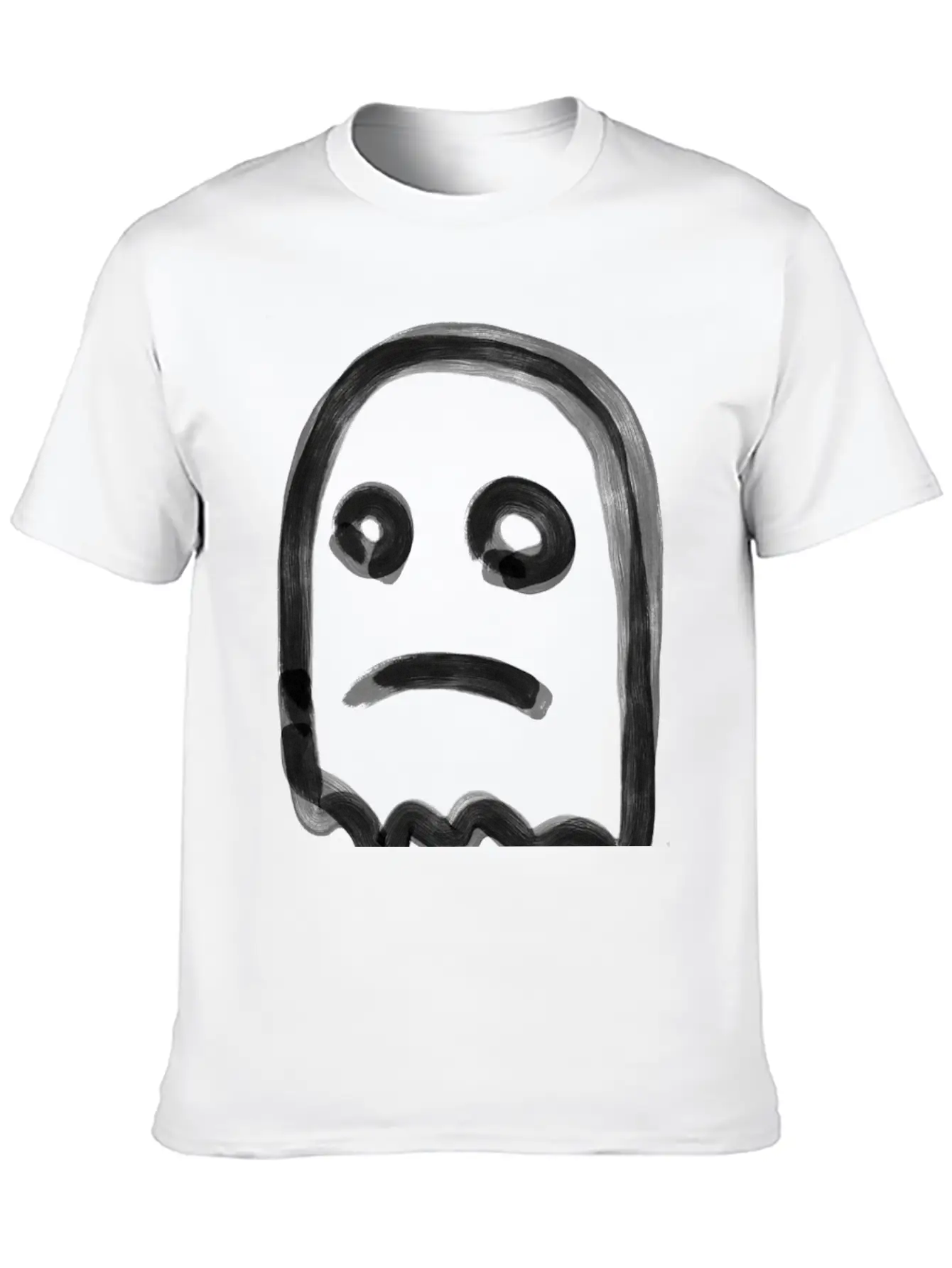 Sad Ghost Stylish Everyday T-Shirt – Unisex Basic Cotton Tee