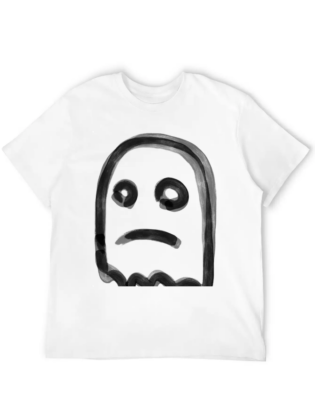 Sad Ghost Stylish Everyday T-Shirt – Unisex Basic Cotton Tee