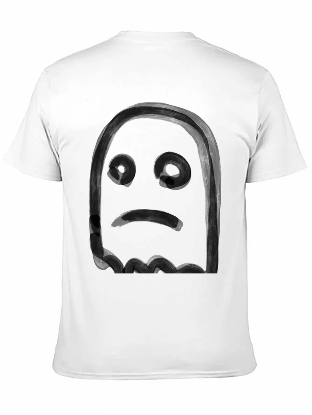 Sad Ghost Stylish Everyday T-Shirt – Unisex Basic Cotton Tee