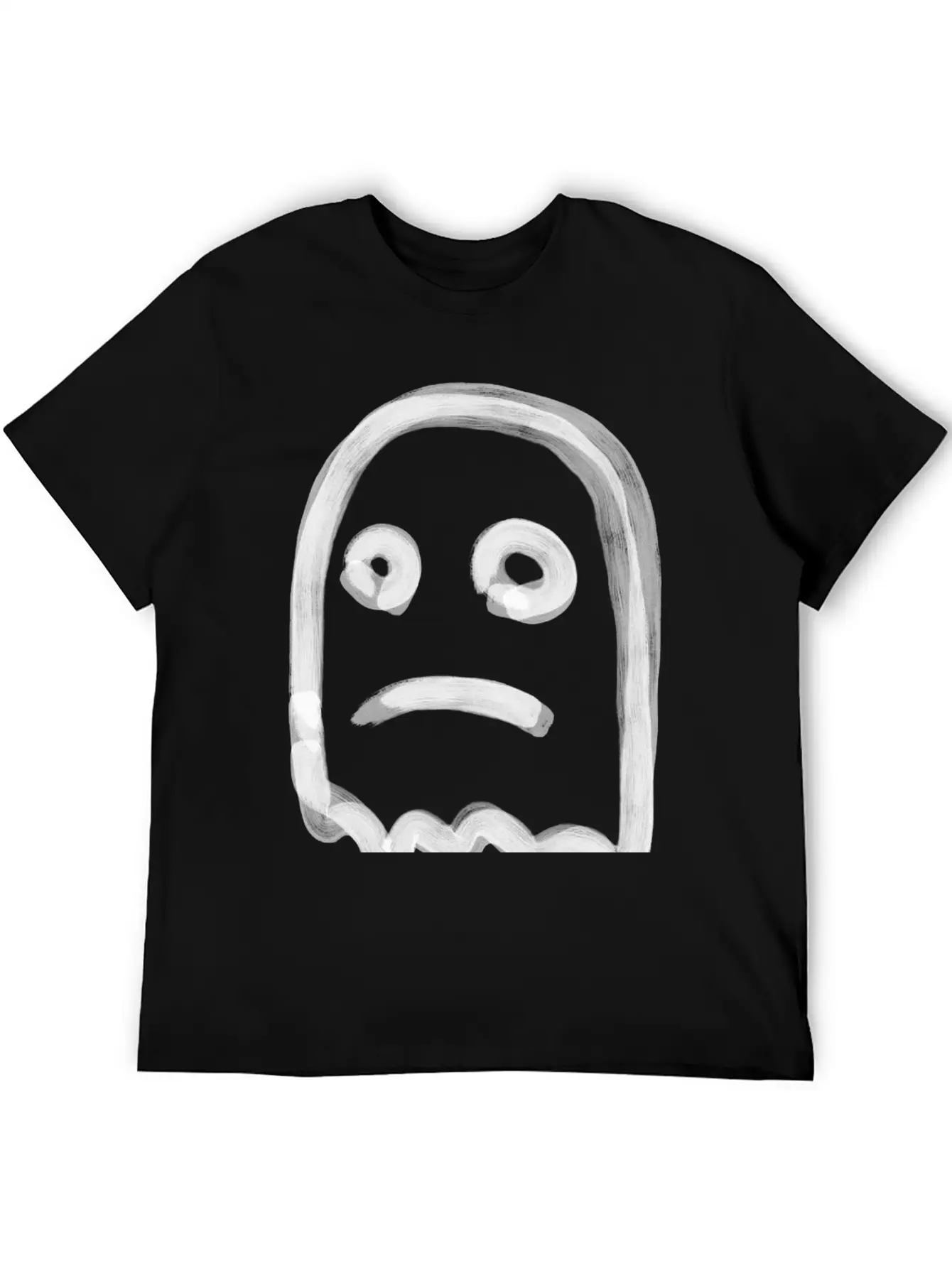 Sad Ghost Stylish Everyday T-Shirt – Unisex Basic Cotton Tee