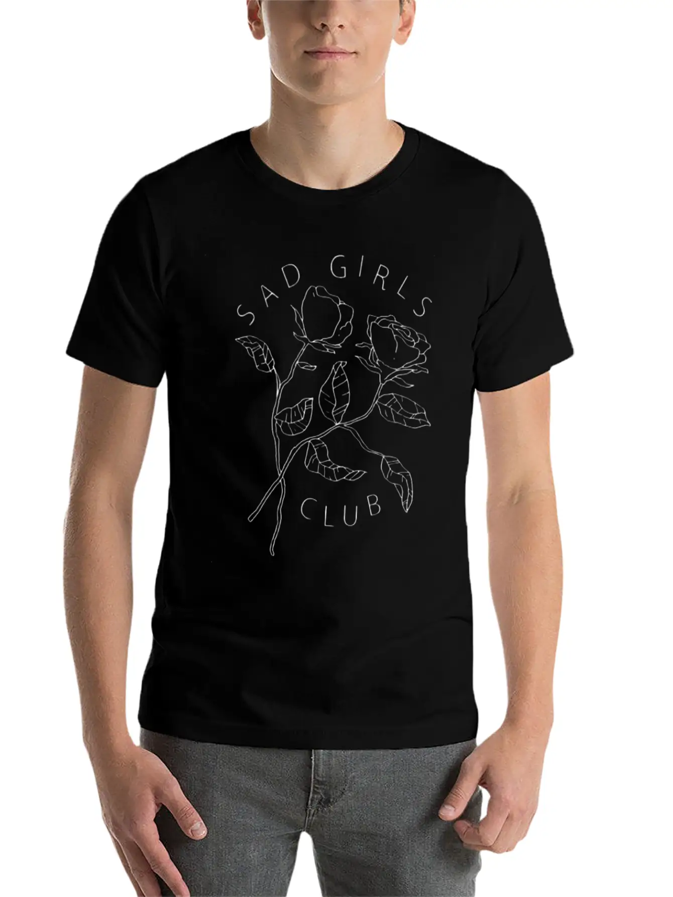Sad Girls Club Timeless Short Sleeve Tee – Comfy And Minimalist Design