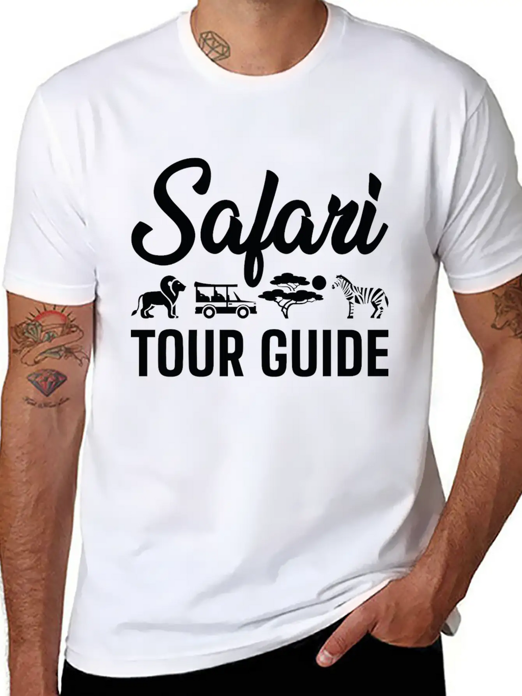 Safari Tour Guide Classic Cotton Tee – Unisex Comfort For Any Season