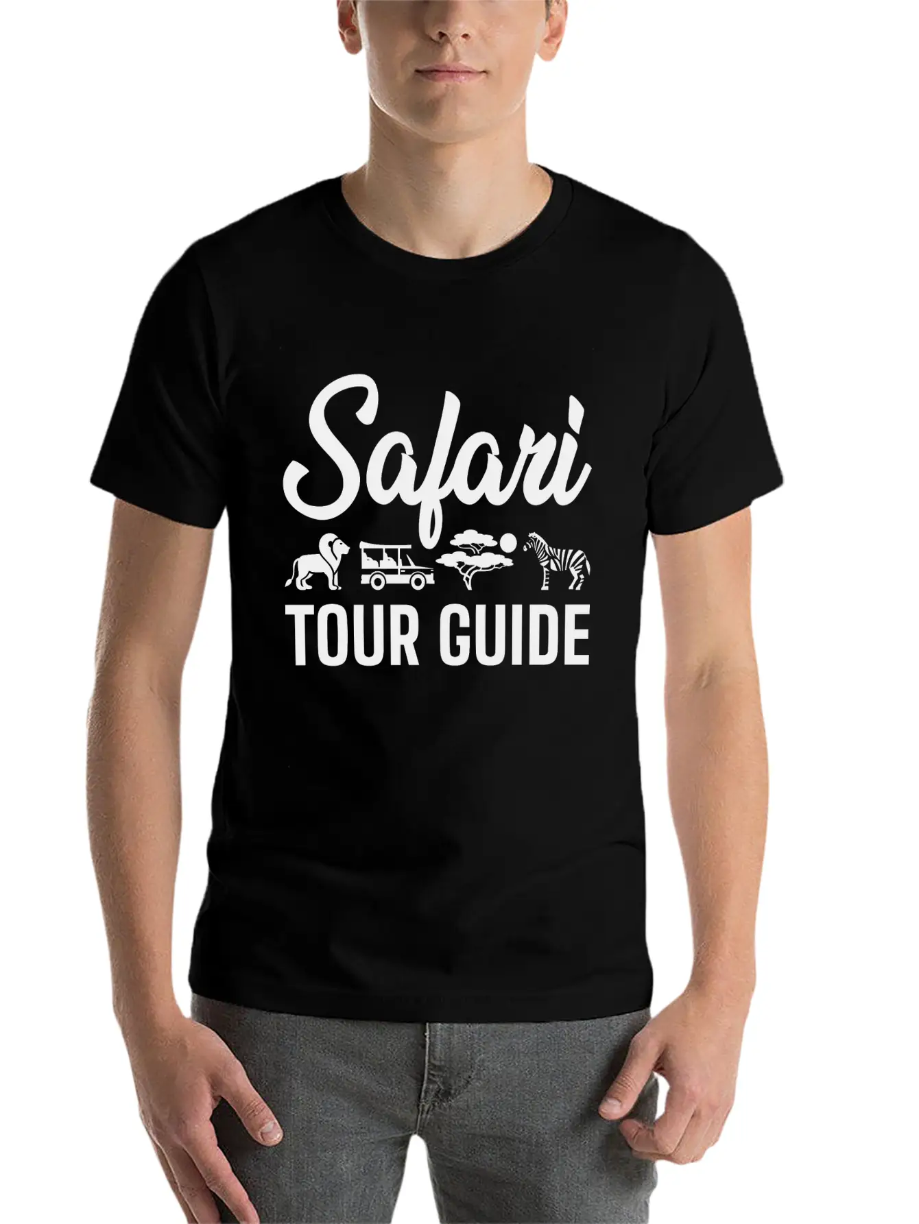 Safari Tour Guide Classic Cotton Tee – Unisex Comfort For Any Season
