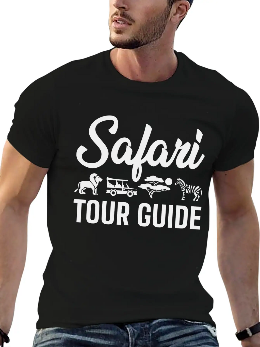 Safari Tour Guide Classic Cotton Tee – Unisex Comfort For Any Season