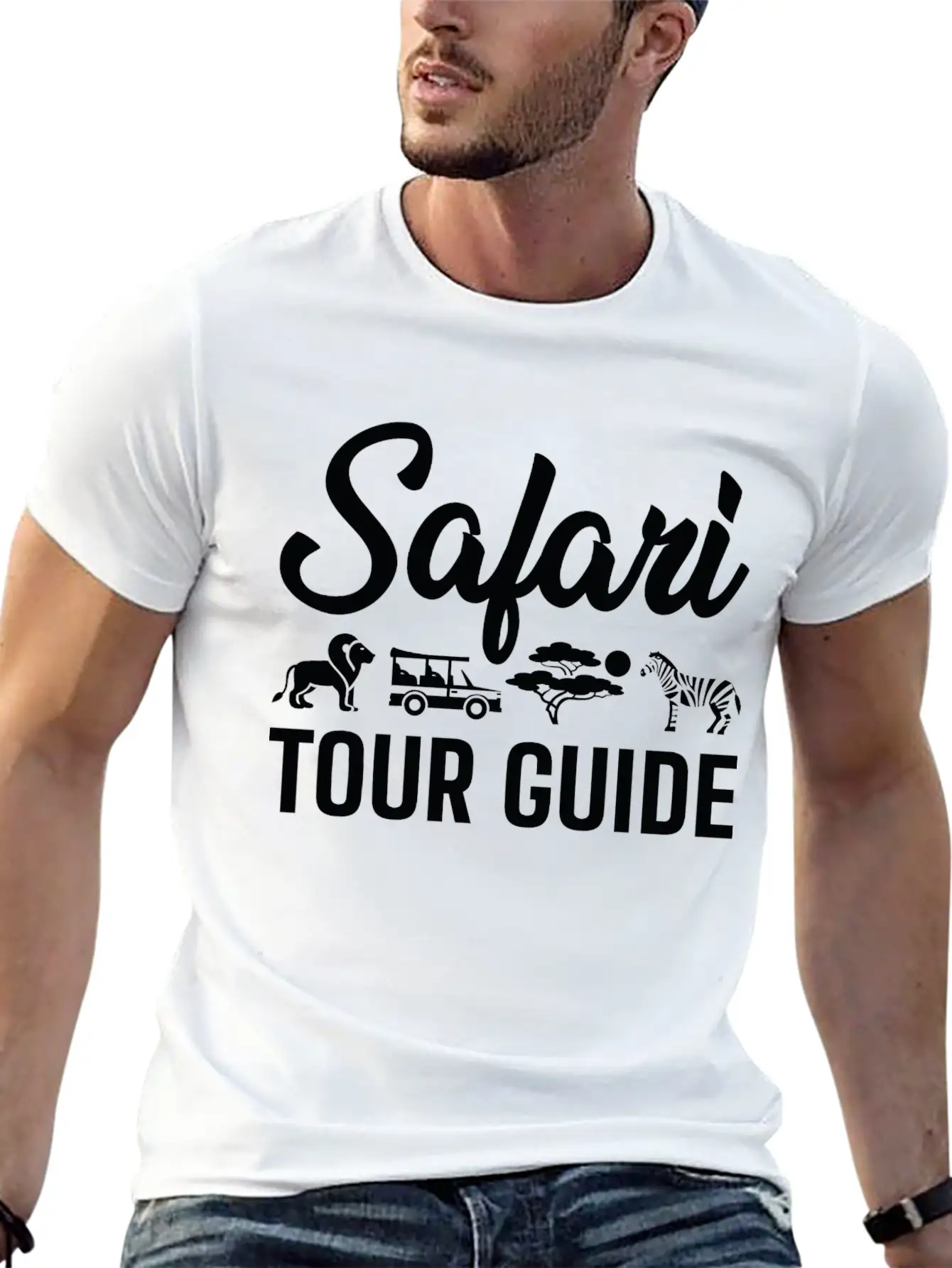 Safari Tour Guide Classic Cotton Tee – Unisex Comfort For Any Season